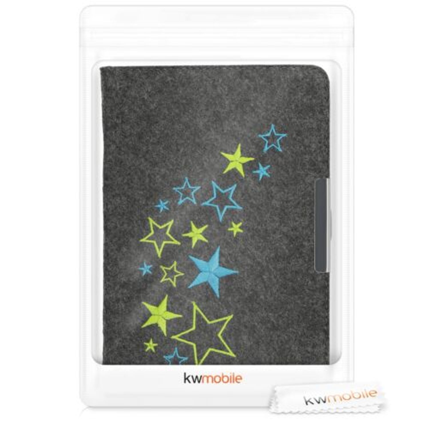 Husa pentru Tolino Vision 4/Vision 3/Vision 2, Textil, Multicolor, 48486.02 fotografia produsului View 7 L