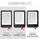 Husa pentru Tolino Vision 4/Vision 3/Vision 2, Piele ecologica, Multicolor, 28119.04 fotografia produsului View 7 S