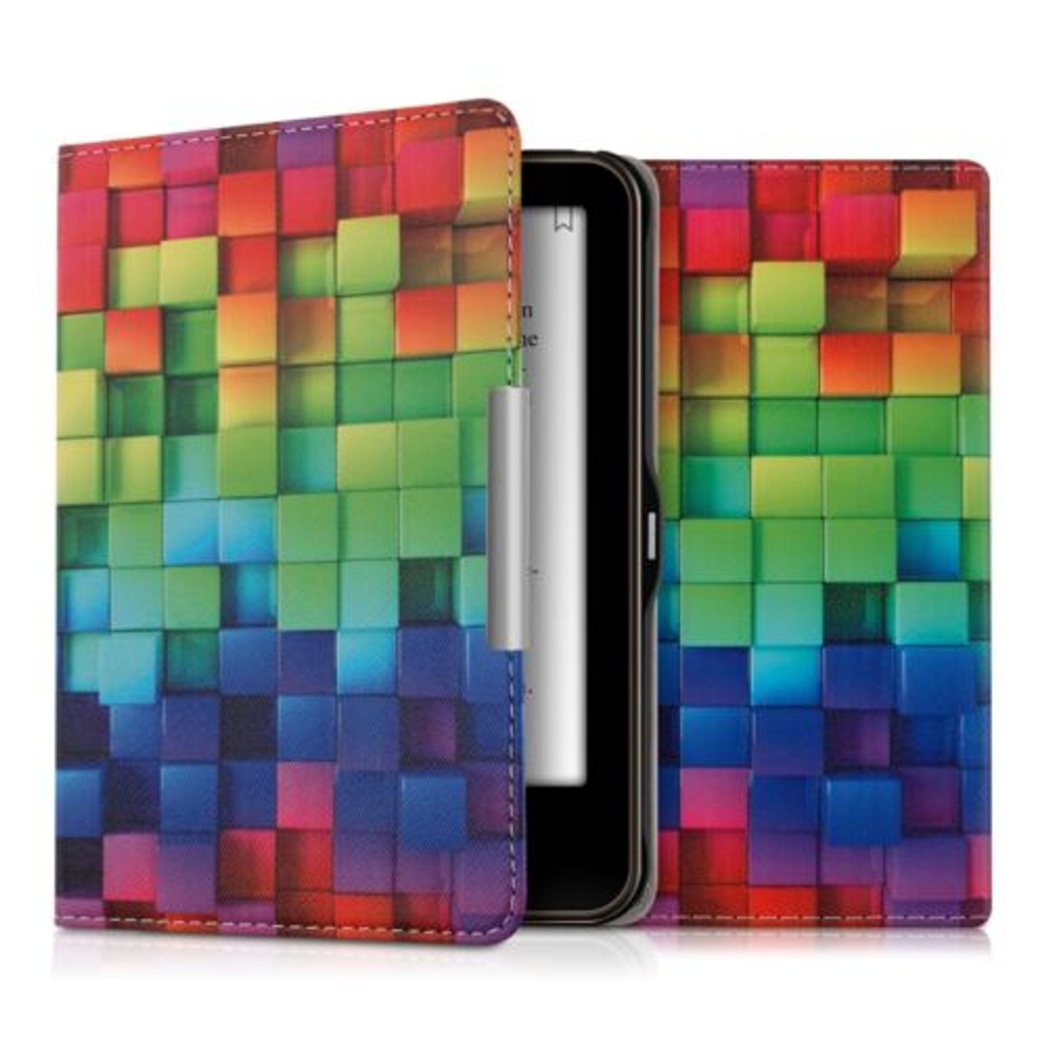 Husa pentru Tolino Vision 4/Vision 3/Vision 2, Piele ecologica, Multicolor, 28119.10 fotografia produsului