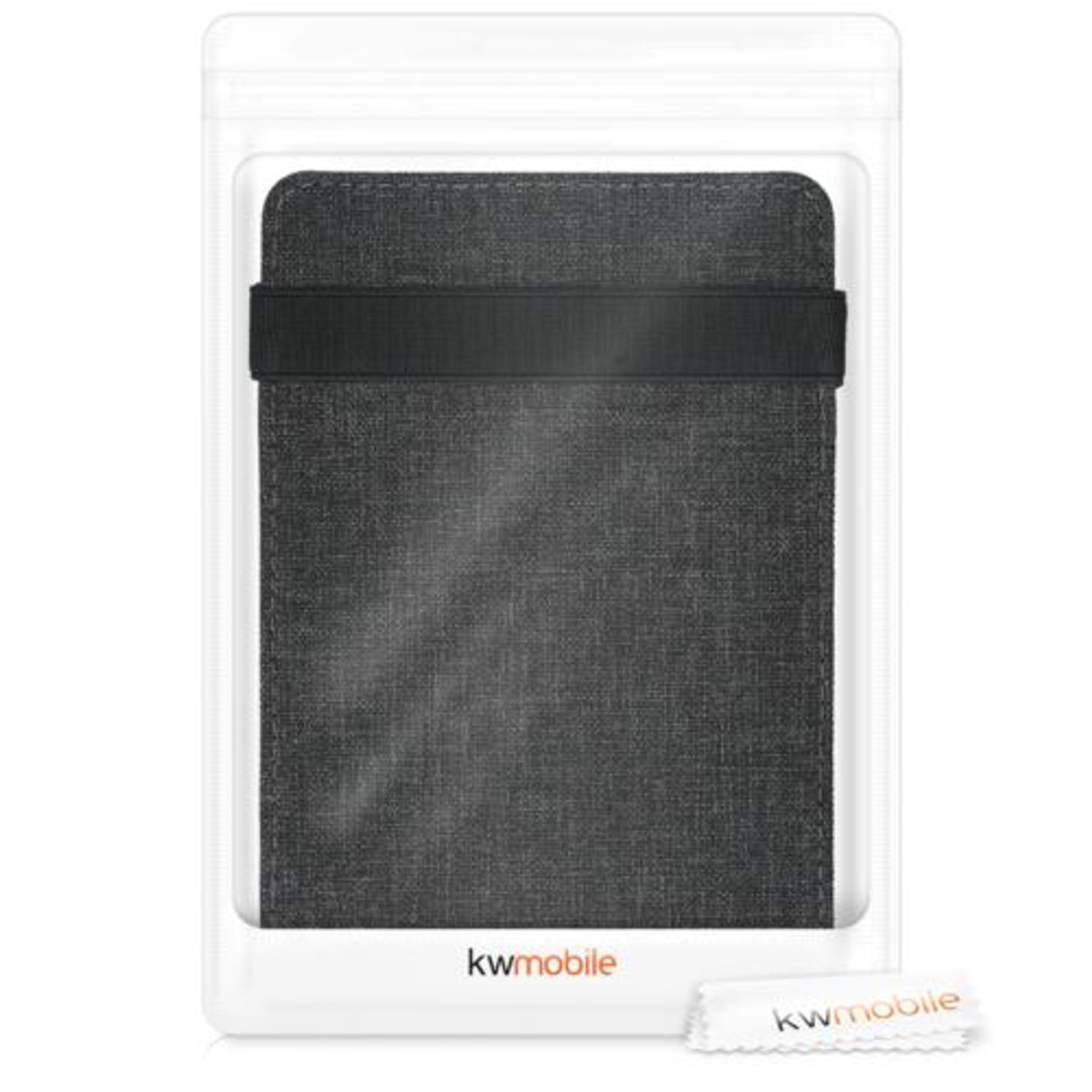 Husa pentru Kobo Glo HD/Touch 2.0, Textil, Gri, 51512.01 fotografia produsului View 7 L