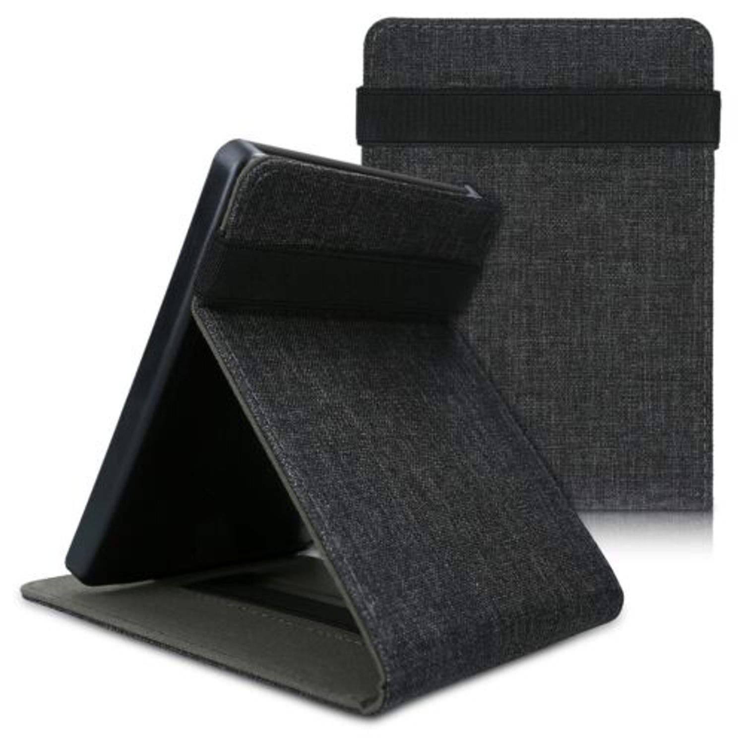 Husa pentru Kobo Glo HD/Touch 2.0, Textil, Gri, 51512.01 fotografia produsului View 2 L