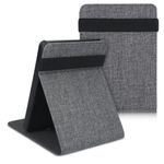 Husa pentru Kobo Glo HD/Touch 2.0, Textil, Gri, 51512.02 fotografia produsului View 2 S