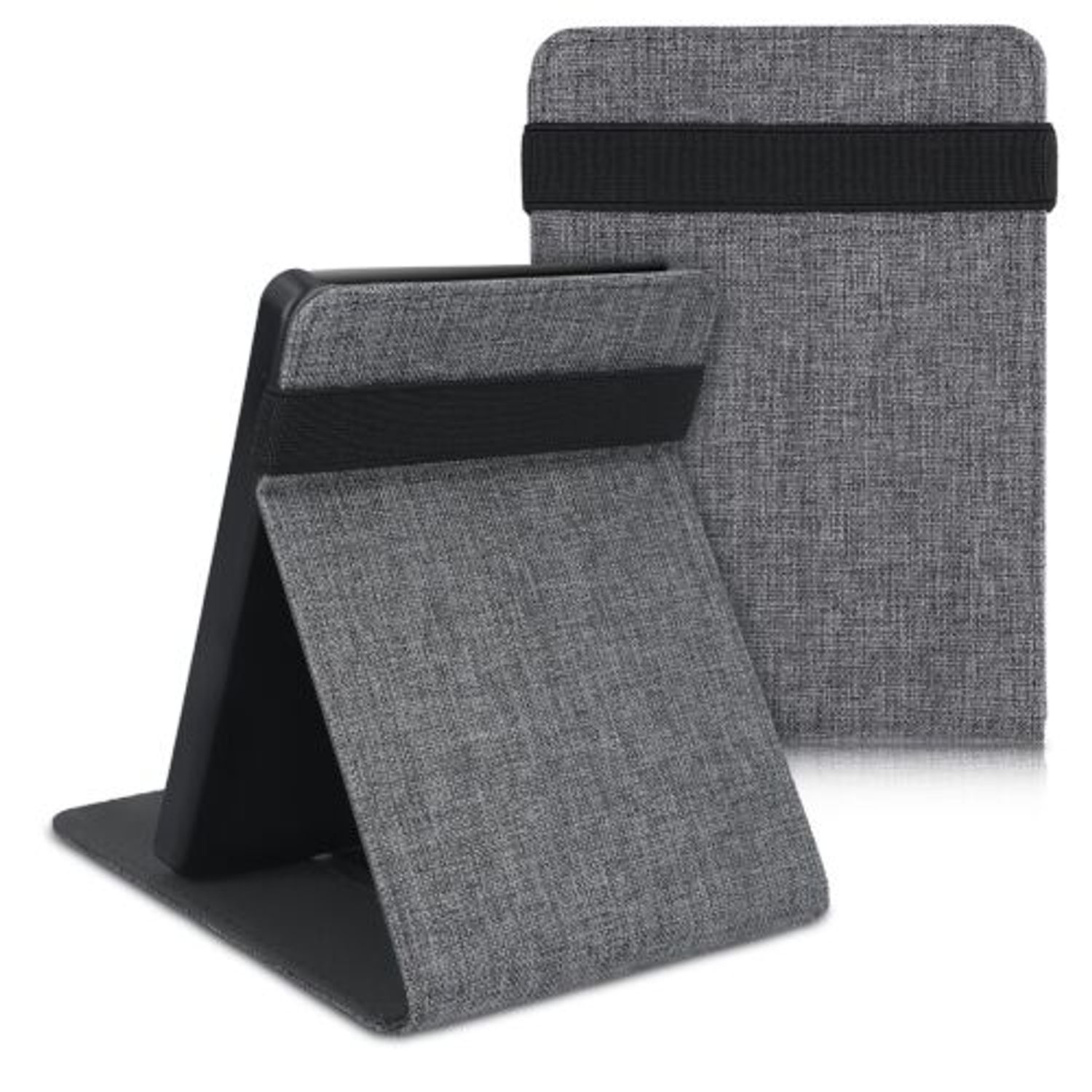Husa pentru Kobo Glo HD/Touch 2.0, Textil, Gri, 51512.02 fotografia produsului View 2 L