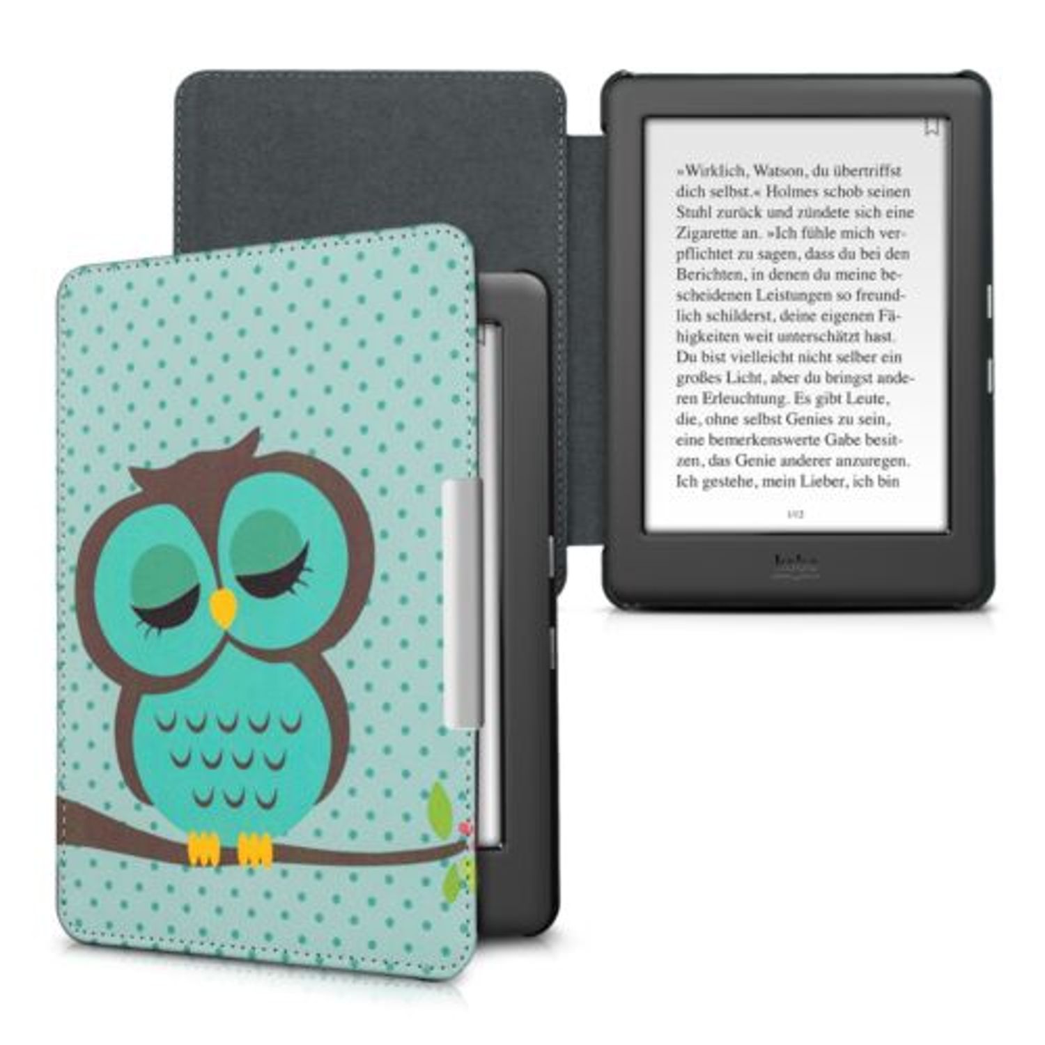 Husa pentru Kobo Glo HD/Touch 2.0, Piele ecologica, Multicolor, 34347.06 fotografia produsului View 2 L