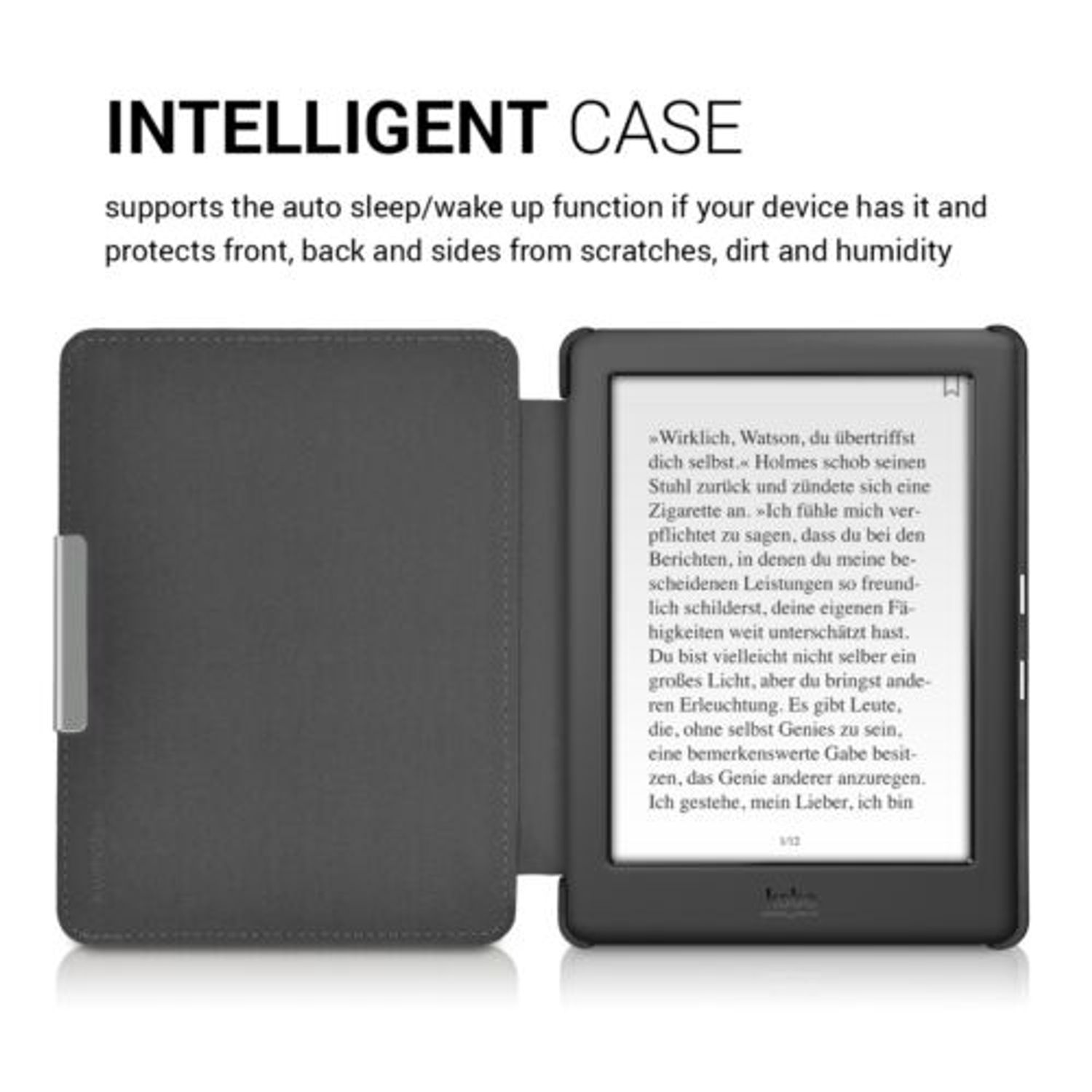 Husa pentru Kobo Glo HD/Touch 2.0, Piele ecologica, Multicolor, 34348.01 fotografia produsului View 5 L