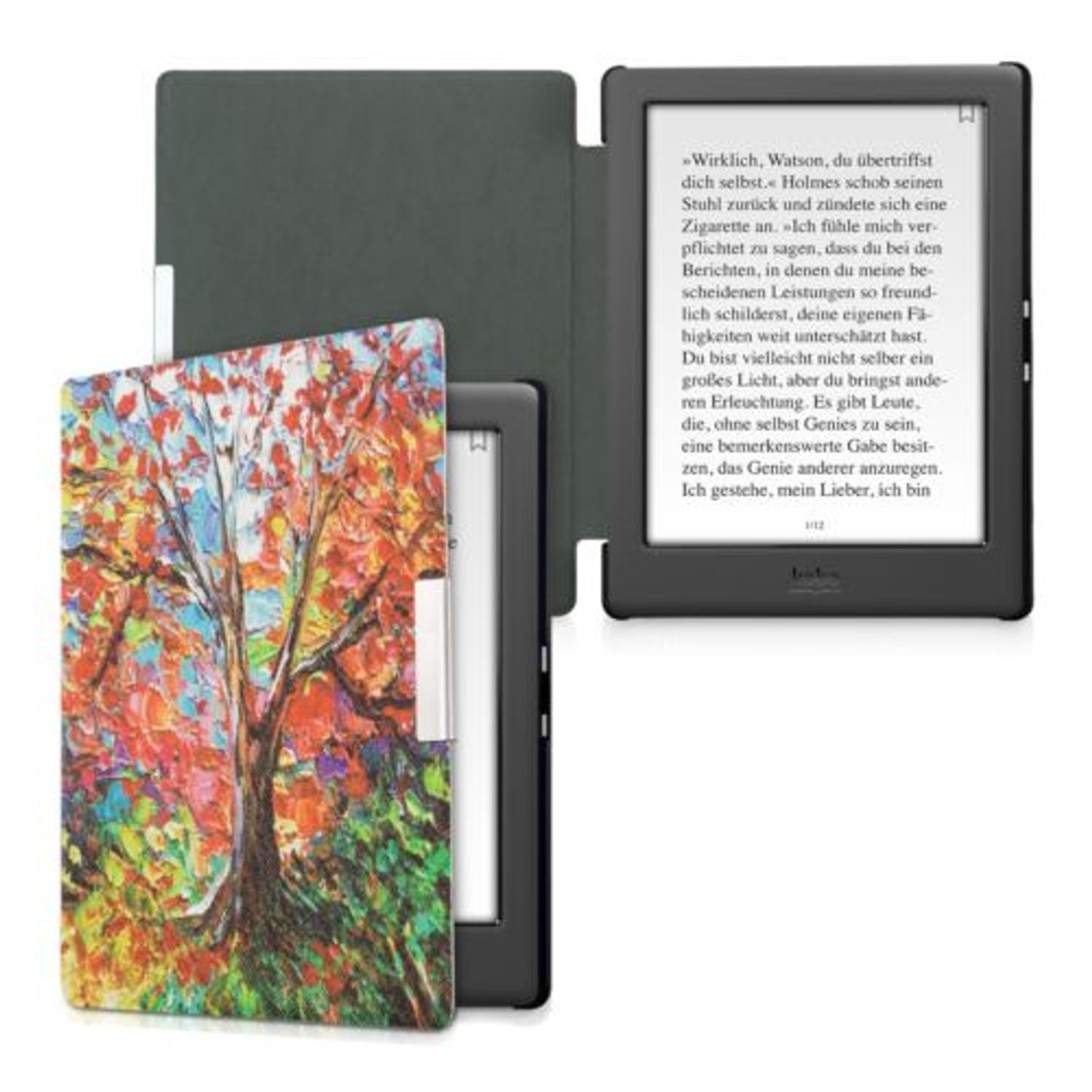 Husa pentru Kobo Glo HD/Touch 2.0, Piele ecologica, Multicolor, 34348.09 fotografia produsului View 2 L