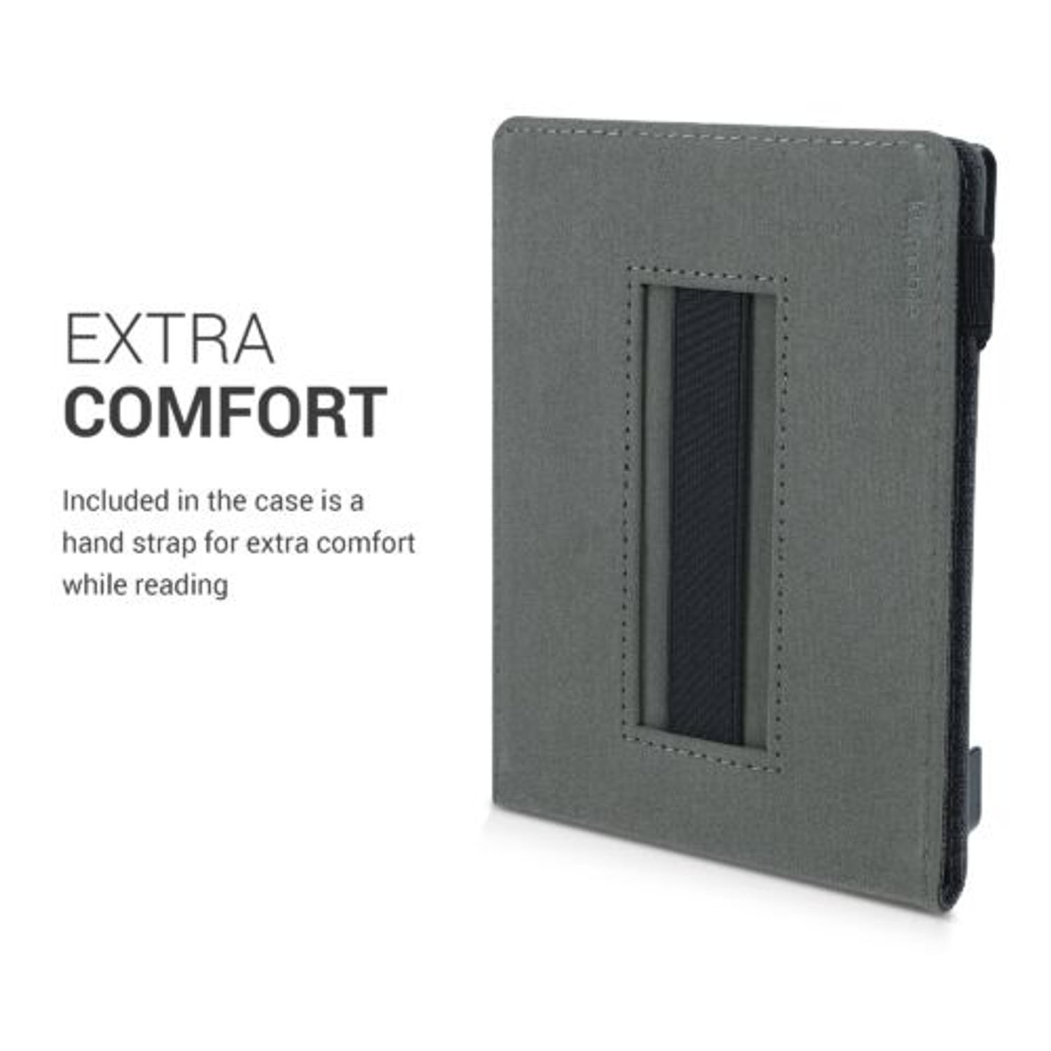 Husa pentru Kobo Aura Edition 1, Textil, Gri, 54139.01 fotografia produsului View 4 L