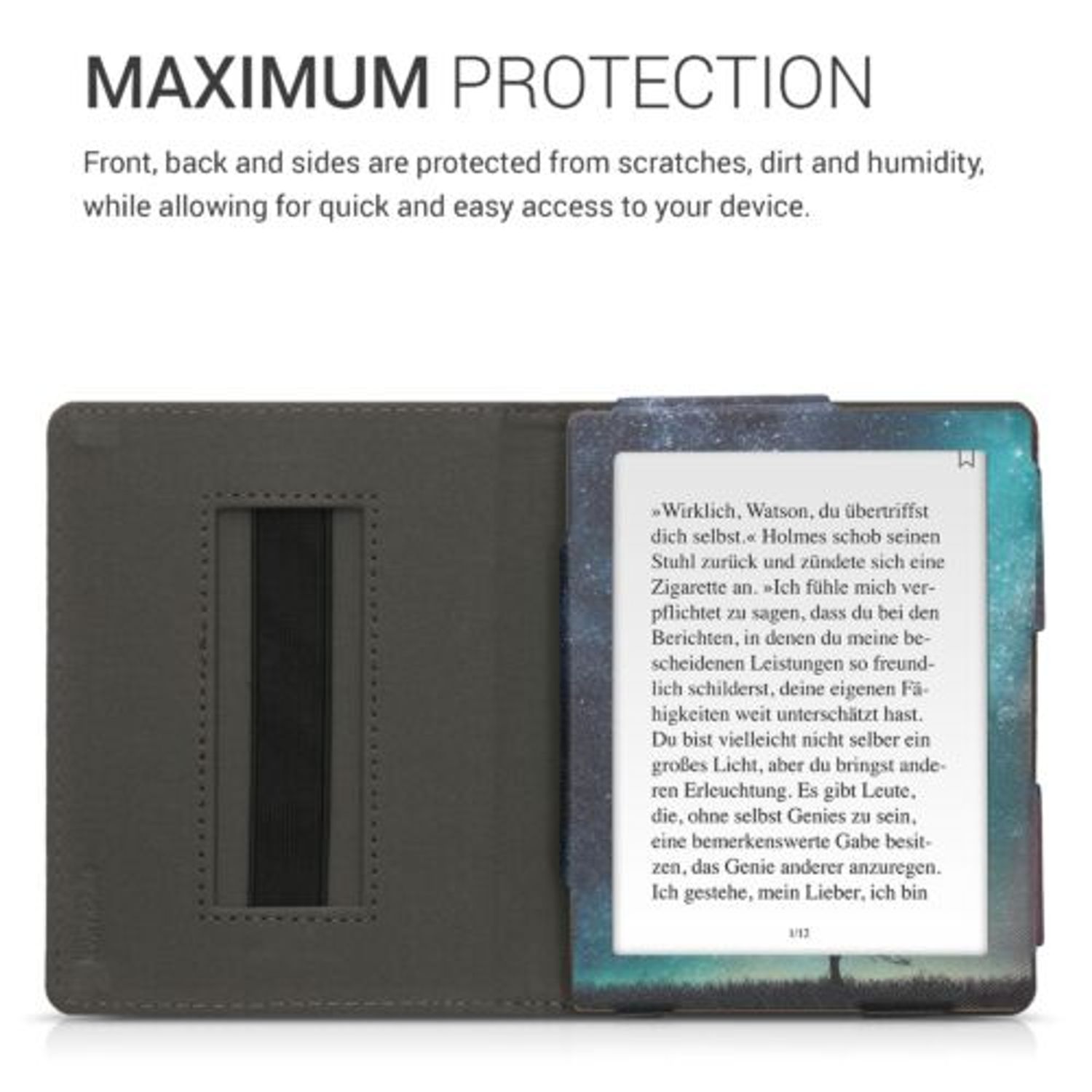 Husa pentru Kobo Aura Edition 1, Piele ecologica, Multicolor, 51469.01 fotografia produsului View 5 L