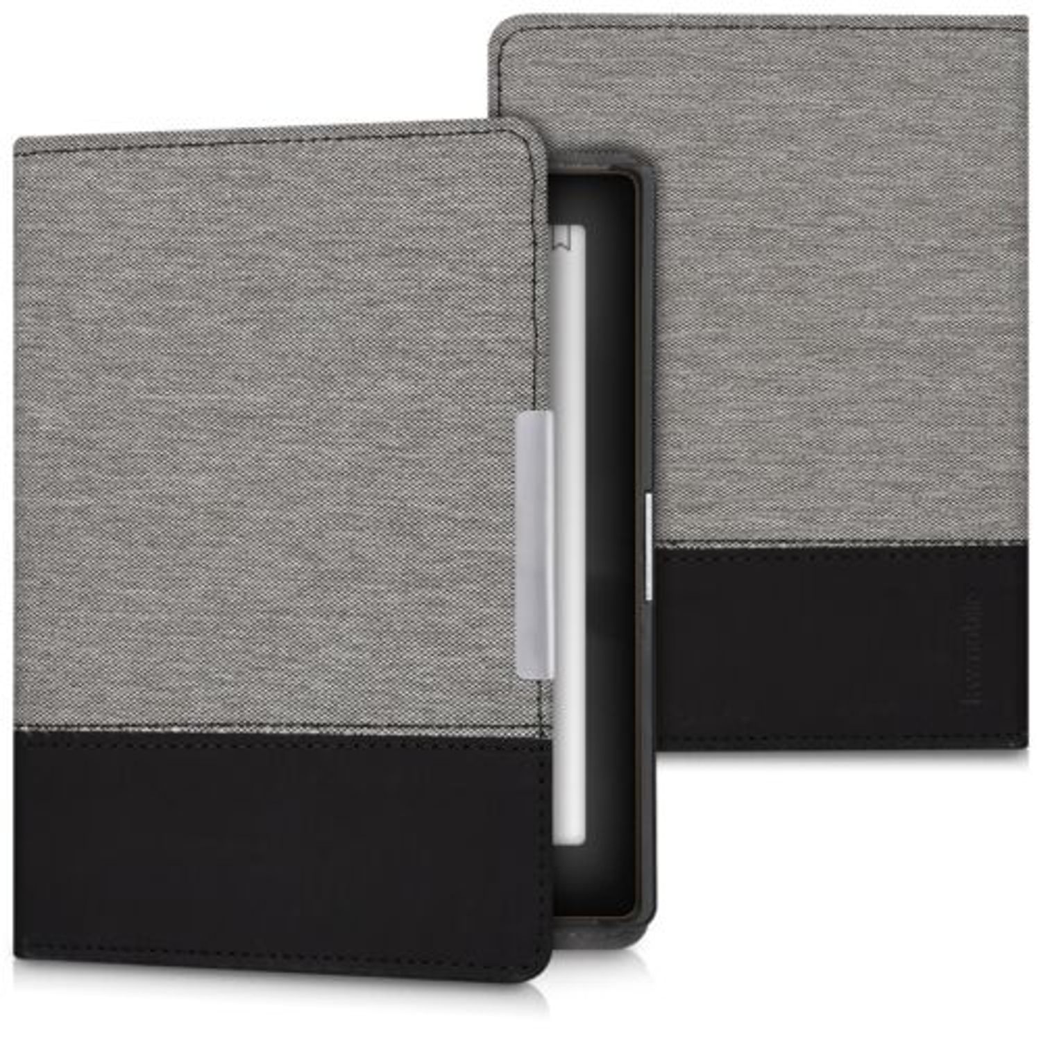 Husa pentru Kobo Aura Edition 1, Textil, Gri, 43342.22 fotografia produsului View 2 L