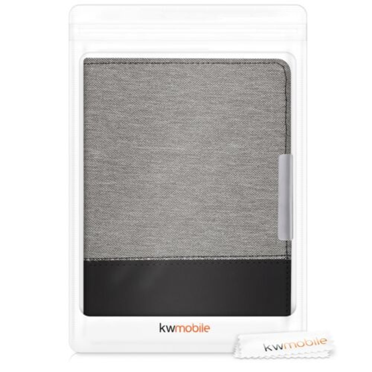 Husa pentru Kobo Aura Edition 1, Textil, Gri, 43342.22 fotografia produsului View 7 L