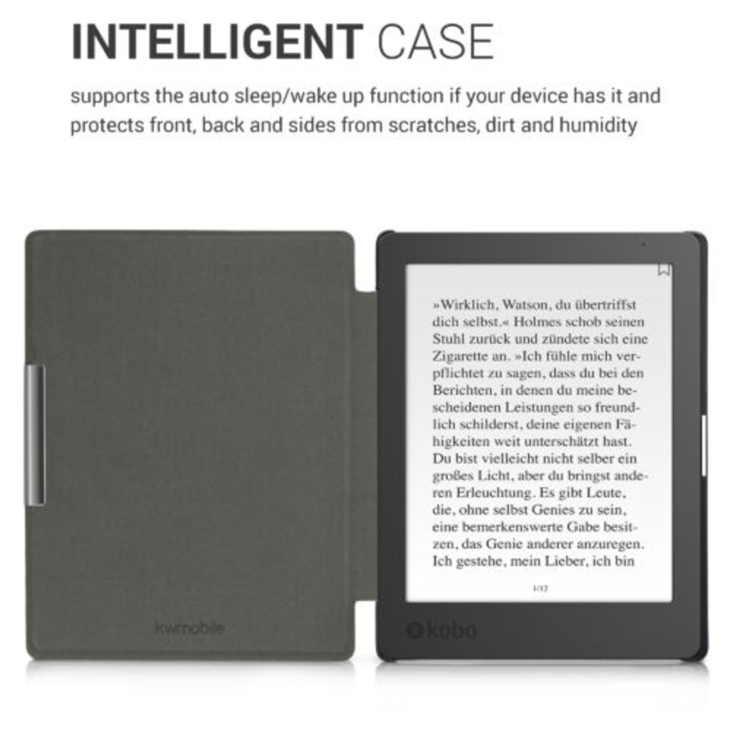 Husa pentru Kobo Aura Edition 1, Piele ecologica, Multicolor, 31484.38 fotografia produsului View 3 L