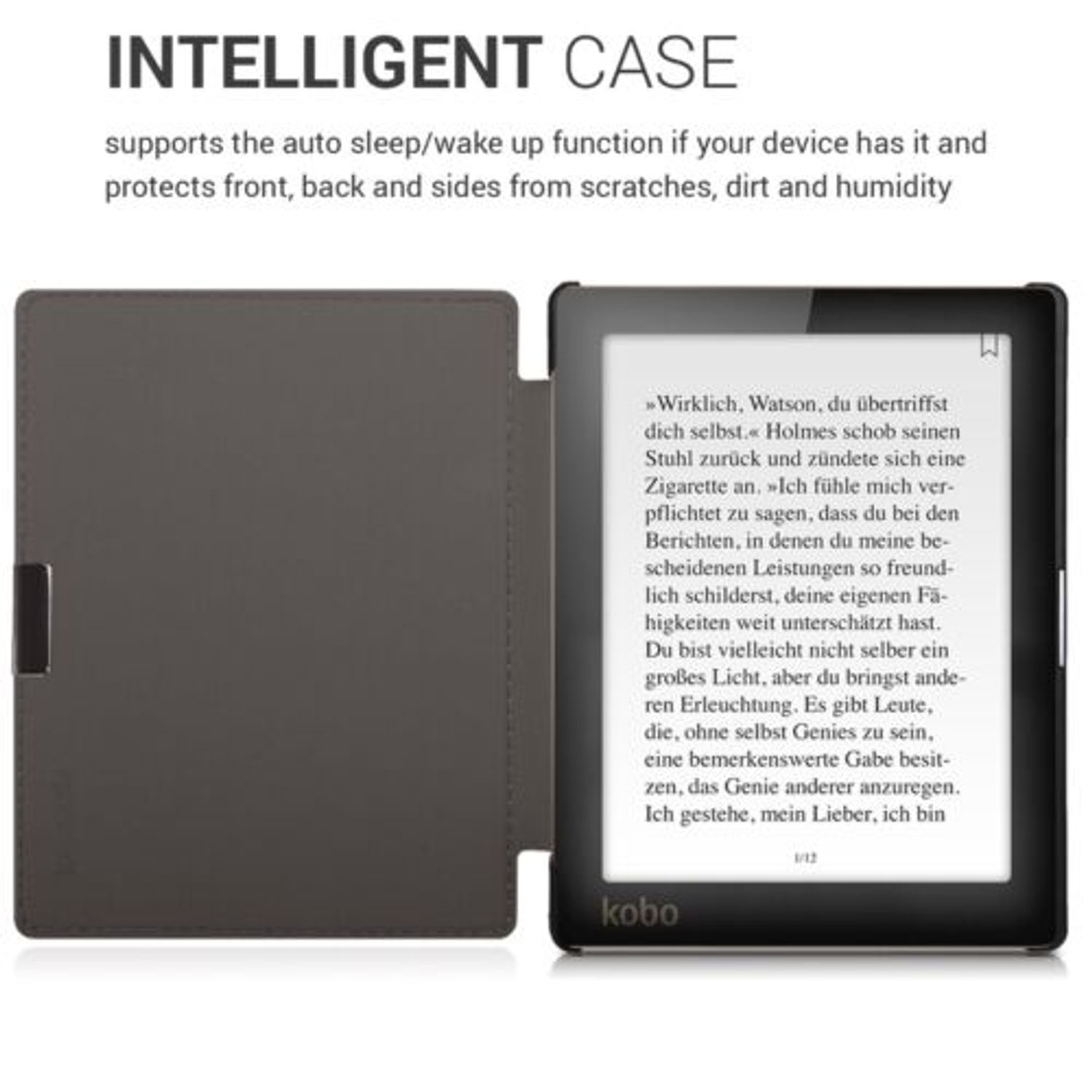Husa pentru Kobo Aura Edition 1, Piele ecologica, Multicolor, 31484.32 fotografia produsului View 4 L