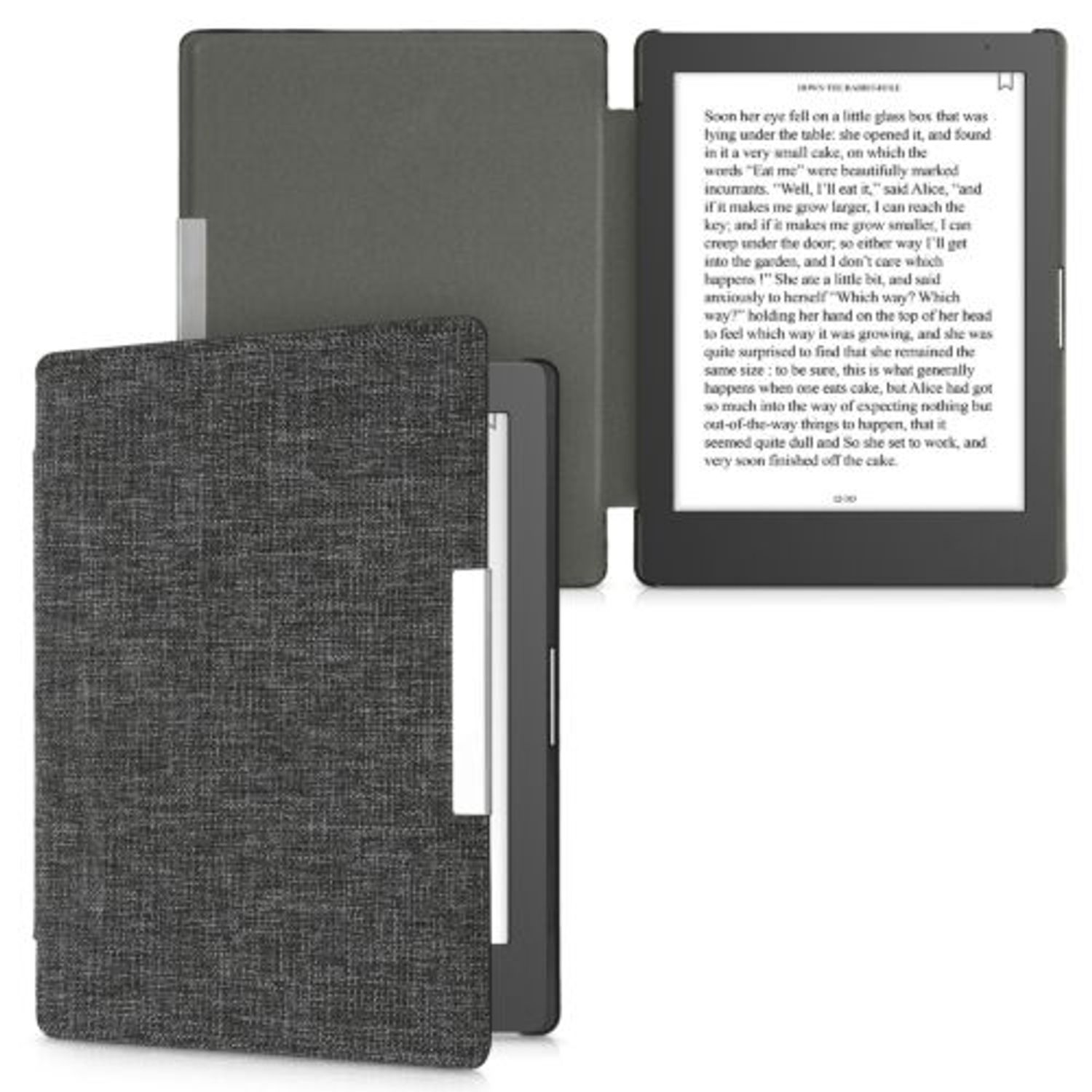 Husa pentru Kobo Aura Edition 1, Textil, Gri, 44961.19 fotografia produsului