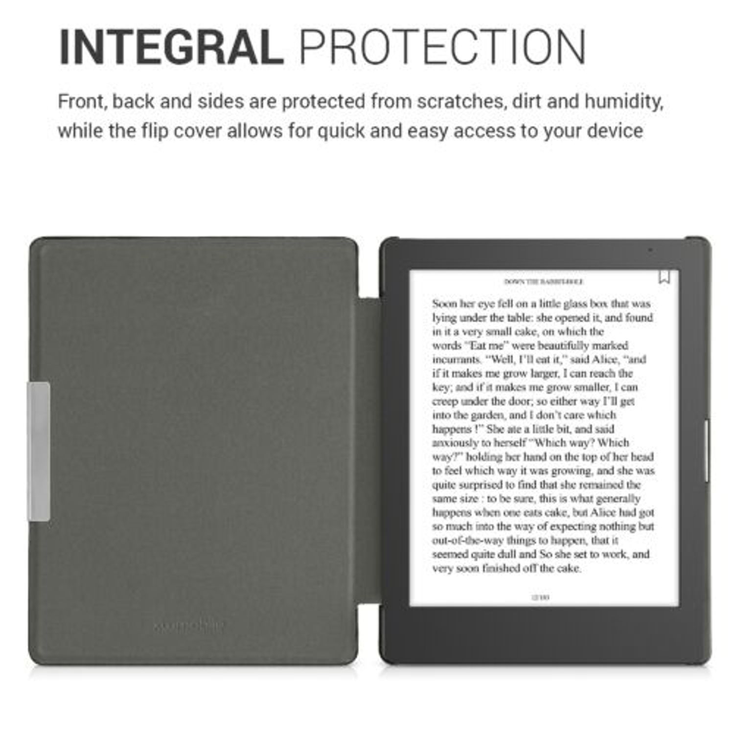 Husa pentru Kobo Aura Edition 1, Textil, Gri, 44961.19 fotografia produsului View 5 L