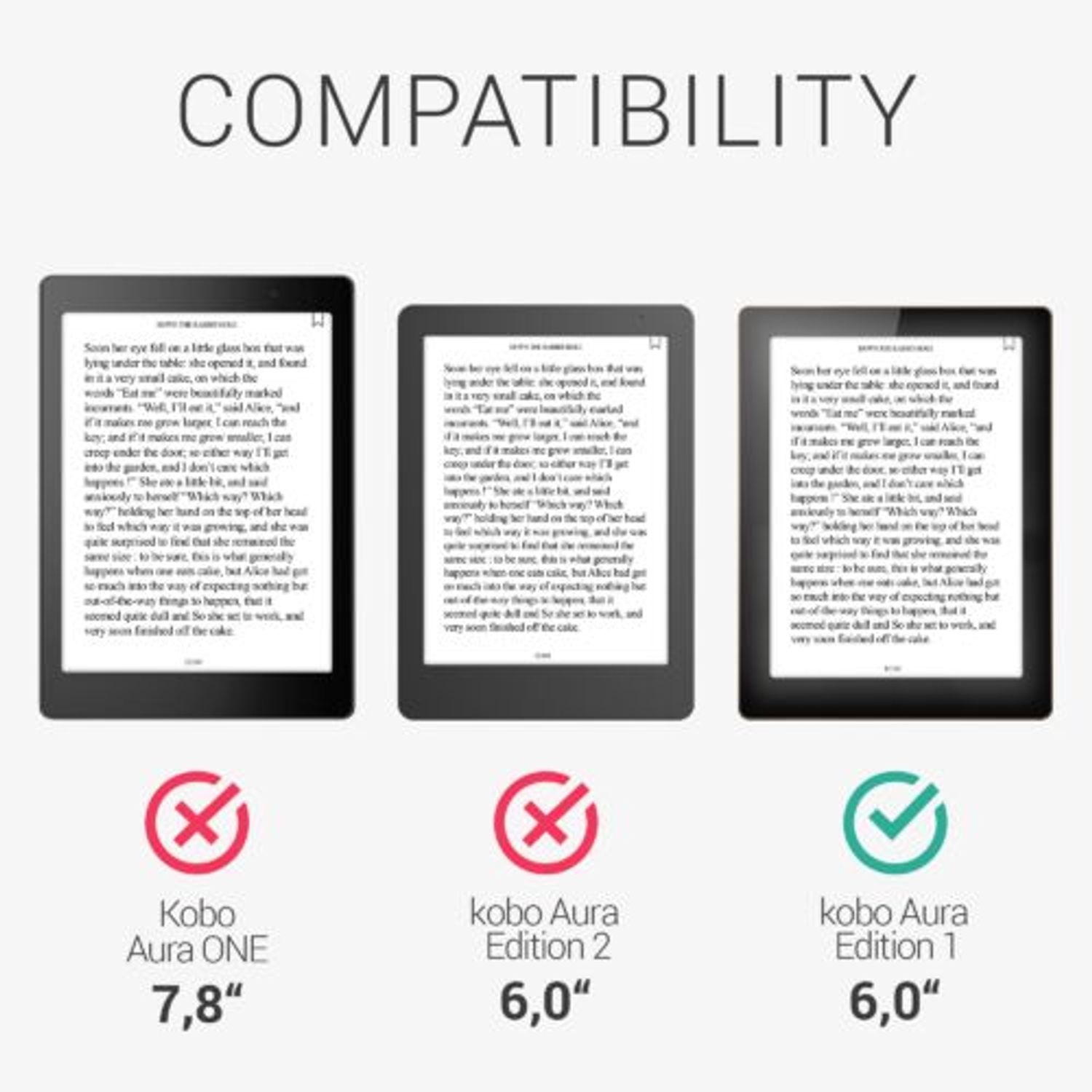 Husa pentru Kobo Aura Edition 1, Textil, Gri, 44961.19 fotografia produsului View 6 L
