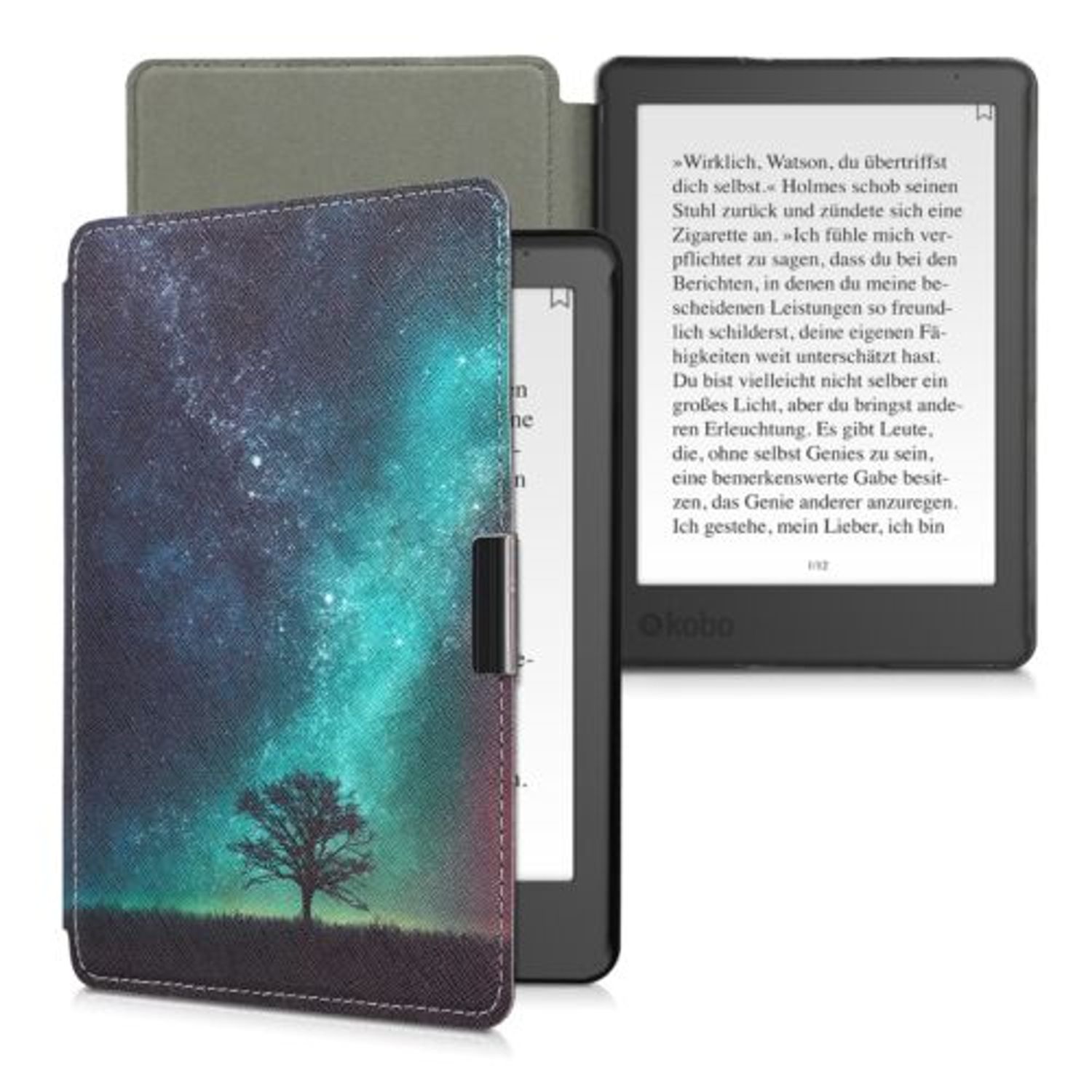 Husa pentru Kobo Aura Edition 2, Piele ecologica, Multicolor, 44409.12 fotografia produsului View 2 L