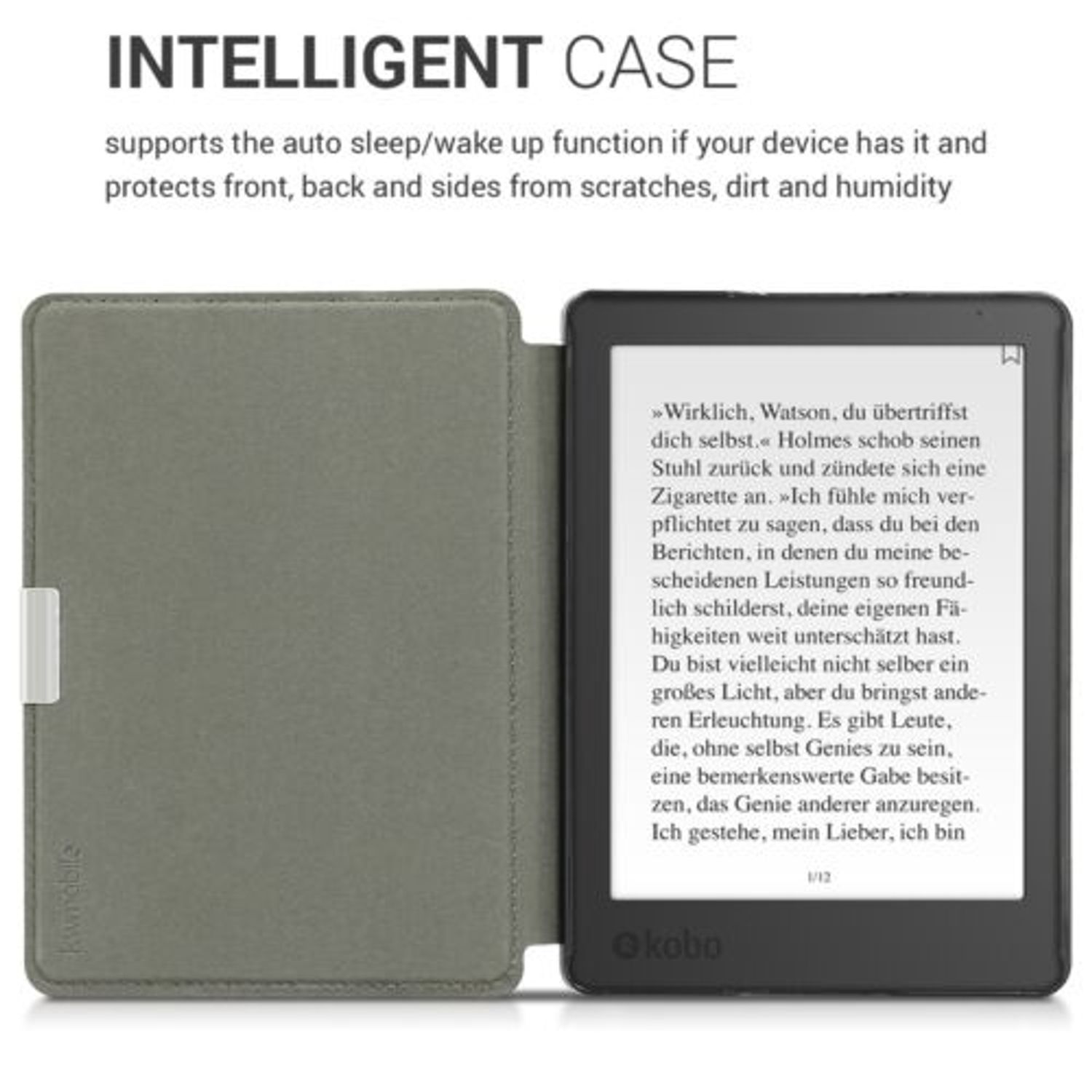 Husa pentru Kobo Aura Edition 2, Piele ecologica, Multicolor, 44409.12 fotografia produsului View 4 L