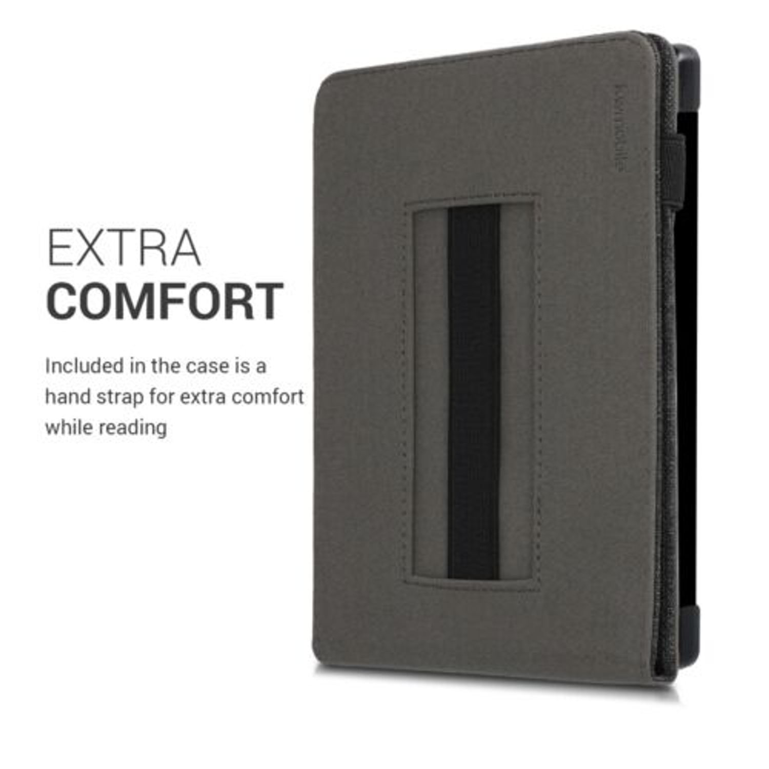 Husa pentru Kobo Aura H2O Edition 1, Textil, Gri, 50532.01 fotografia produsului View 4 L
