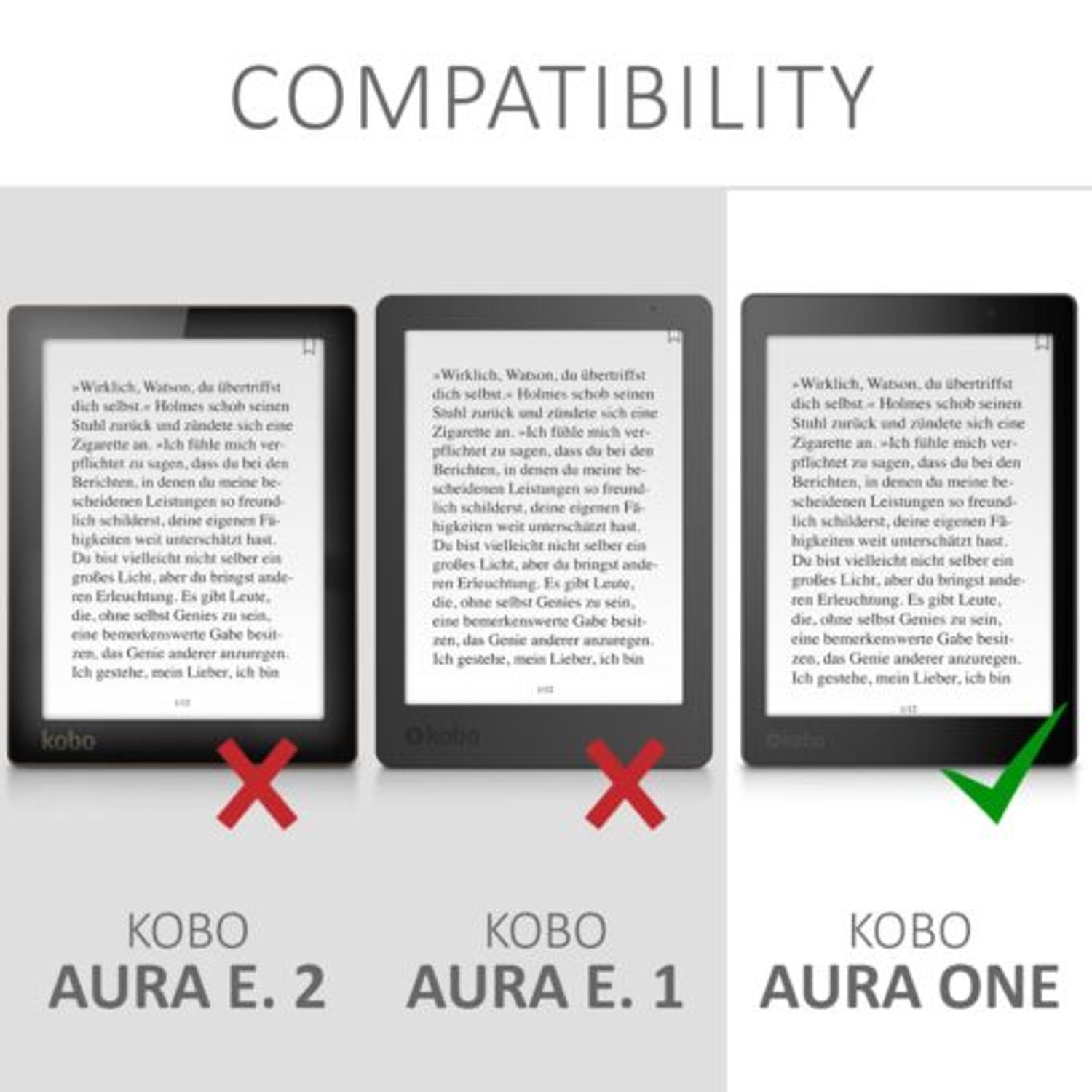 Husa pentru Kobo Aura One, Piele ecologica, Negru, 45100.01 fotografia produsului View 6 L