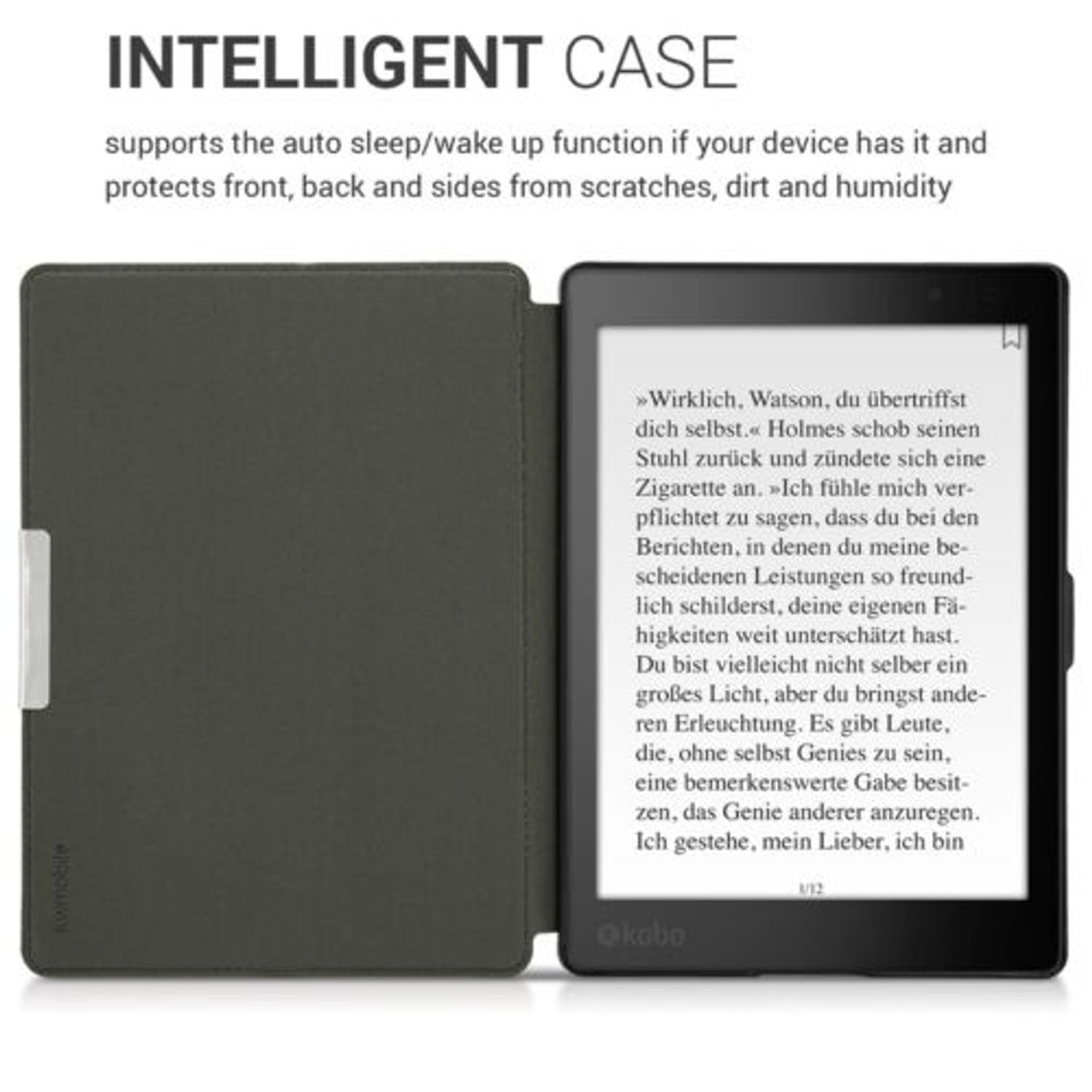 Husa pentru Kobo Aura One, Piele ecologica, Multicolor, 39610.26 fotografia produsului View 5 L
