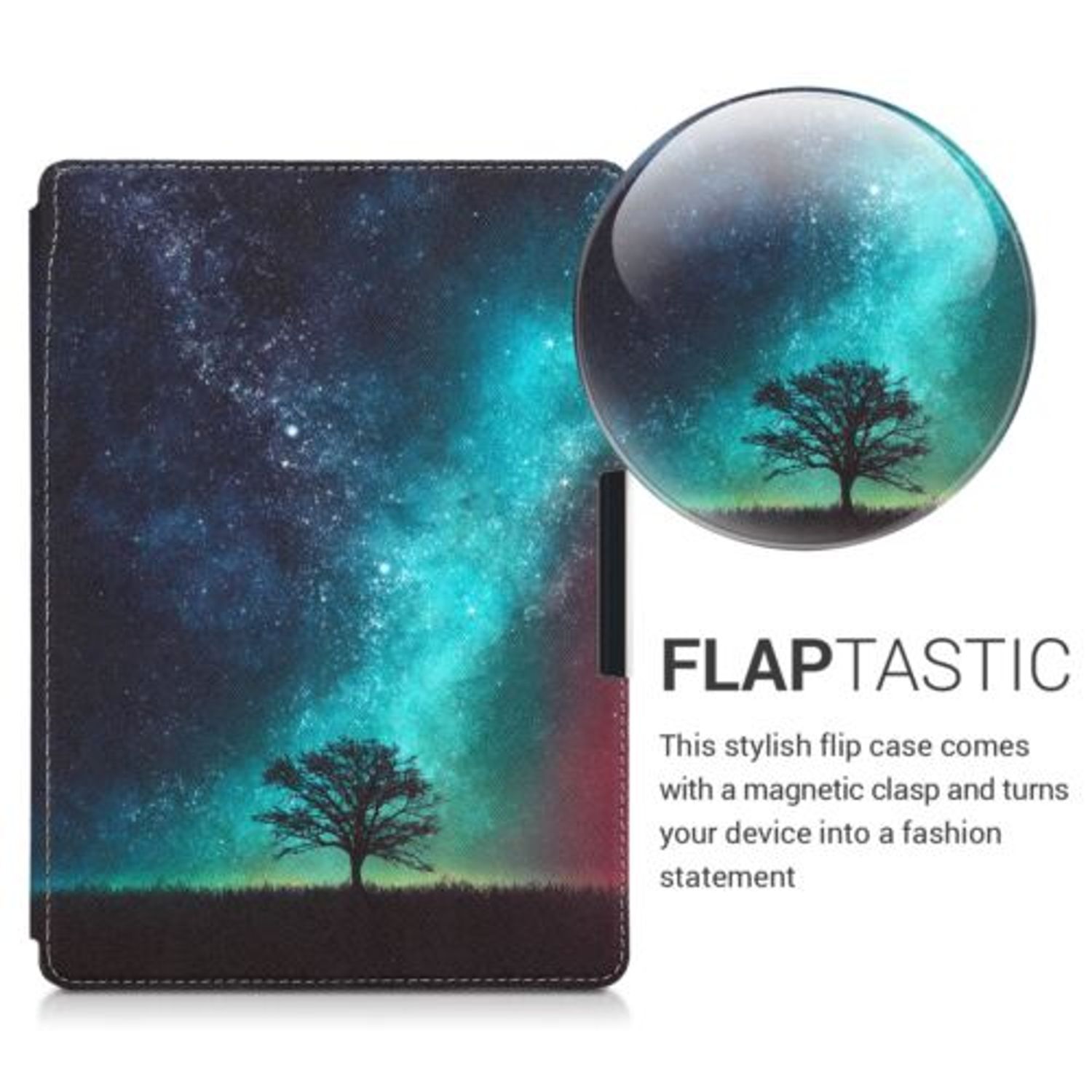 Husa pentru Kobo Aura One, Piele ecologica, Multicolor, 39610.26 fotografia produsului View 3 L
