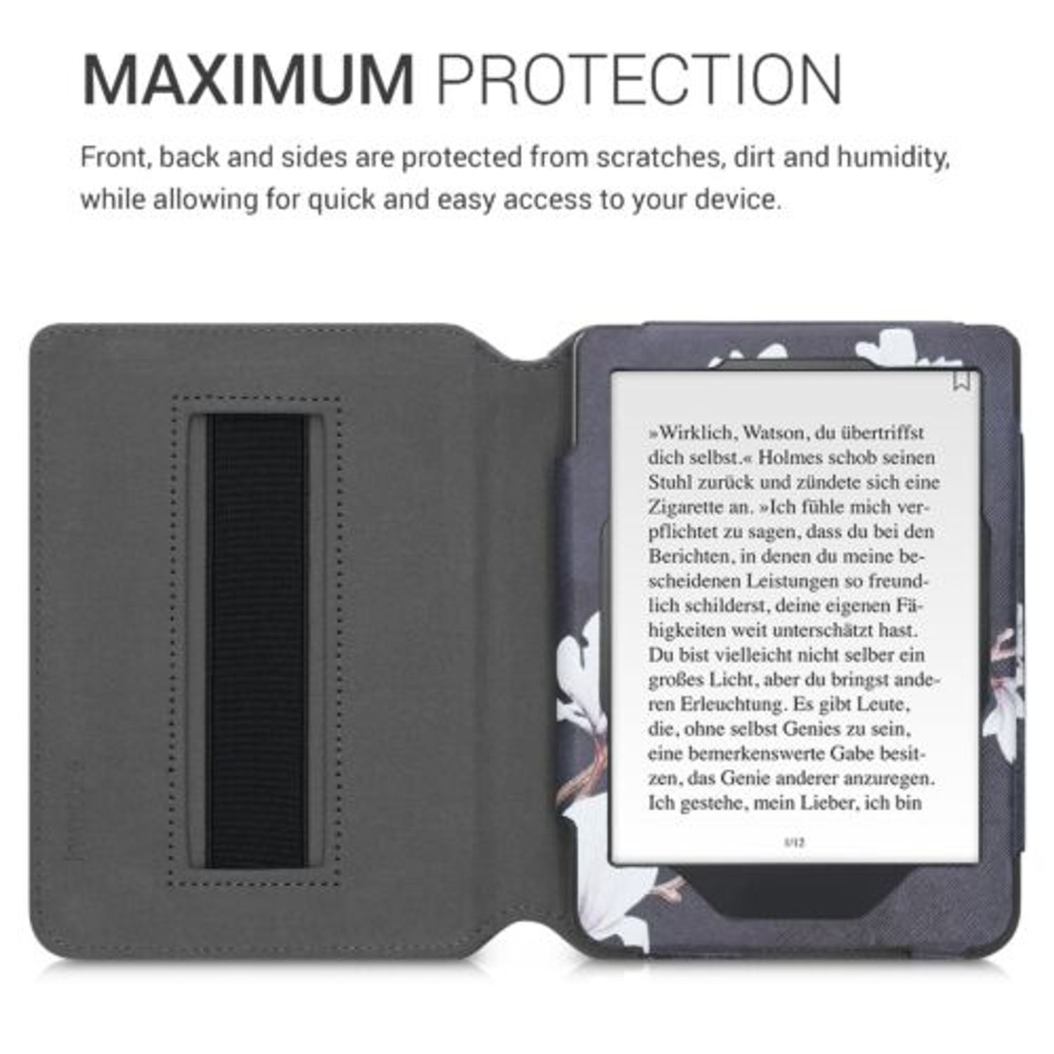Husa pentru Kobo Clara HD, Piele ecologica, Multicolor, 51468.02 fotografia produsului View 5 L