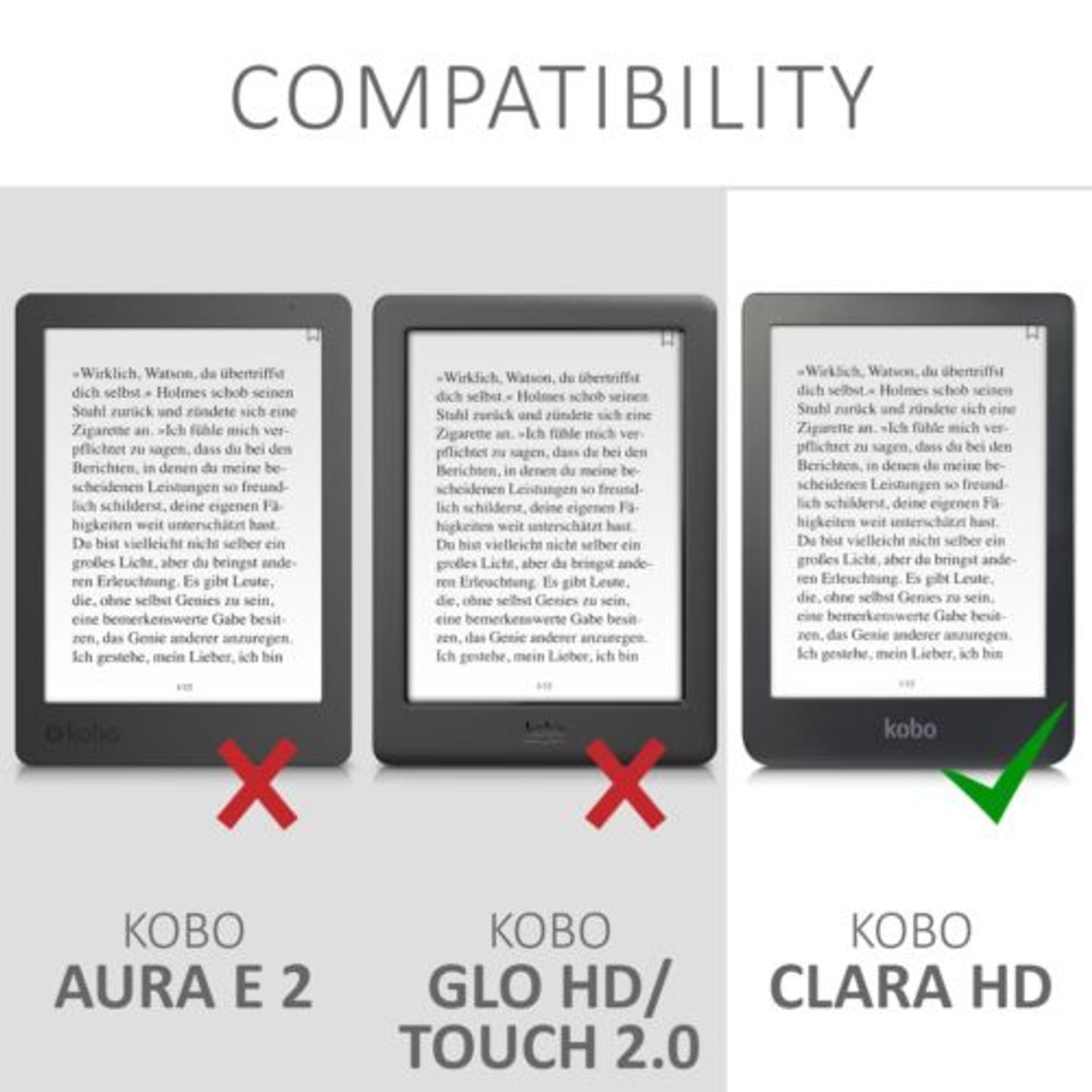 Husa pentru Kobo Clara HD, Piele ecologica, Multicolor, 51468.07 fotografia produsului View 6 L
