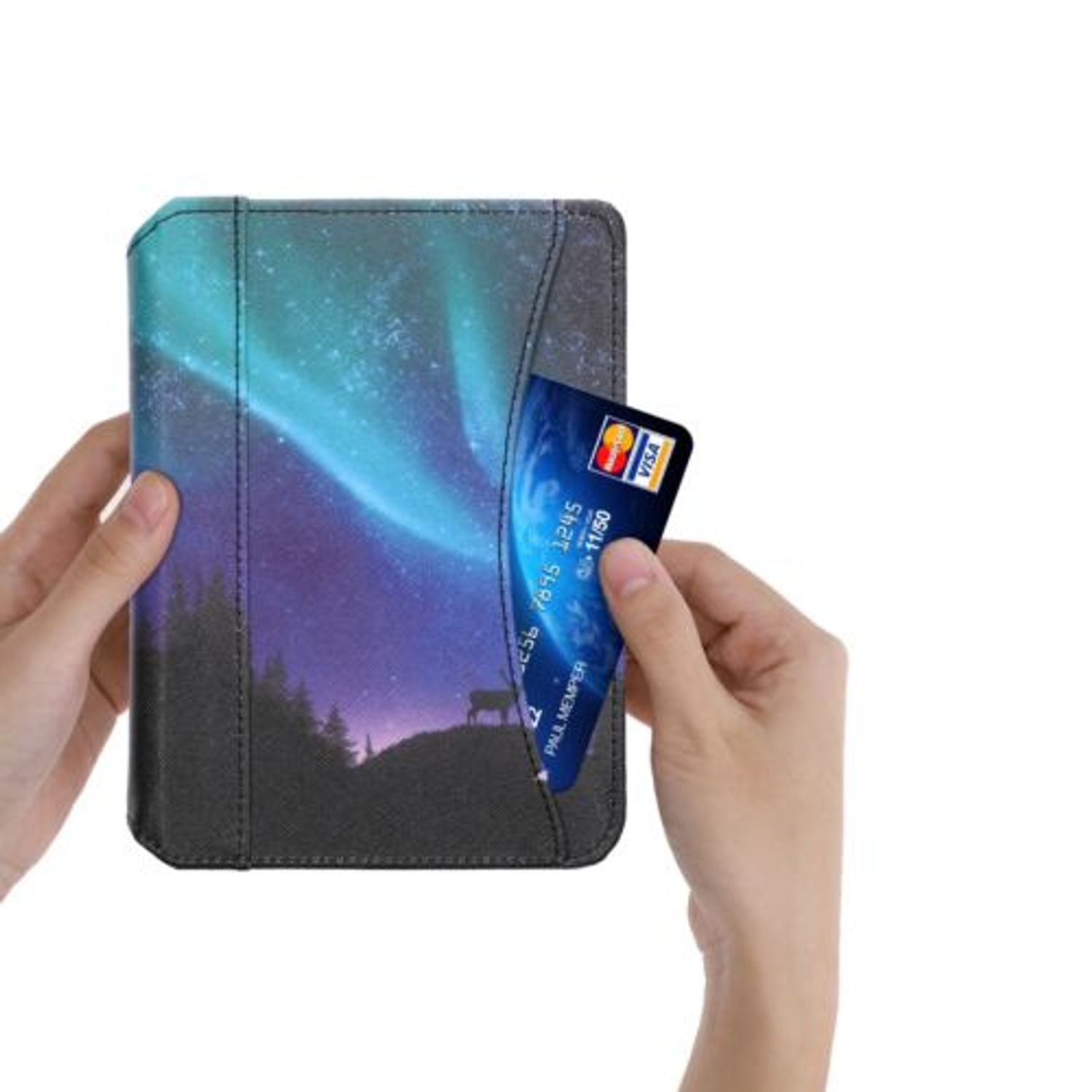 Husa pentru Kobo Clara HD, Piele ecologica, Multicolor, 51468.07 fotografia produsului View 8 L