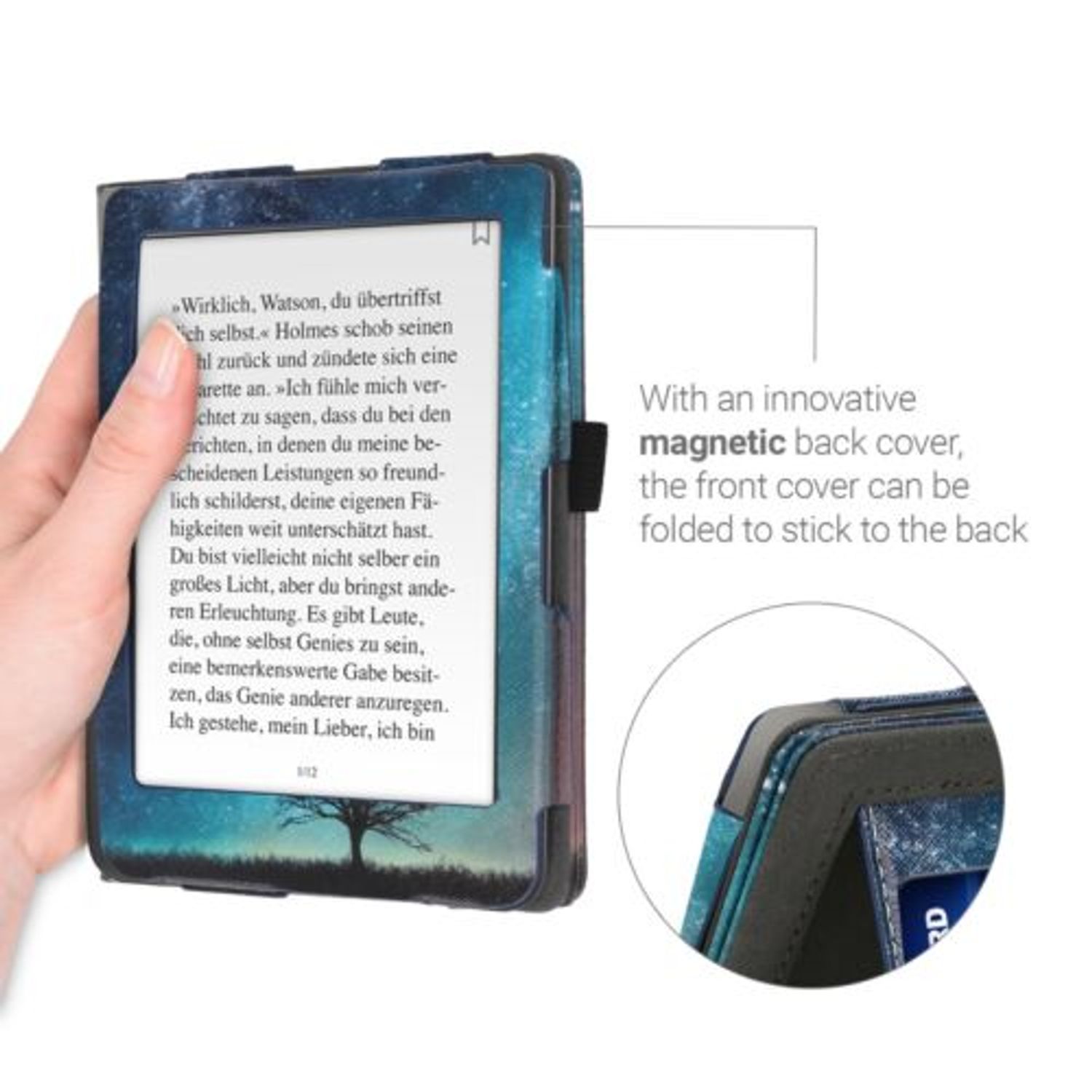 Husa pentru Kobo Clara HD, Piele ecologica, Multicolor, 52456.03 fotografia produsului View 7 L