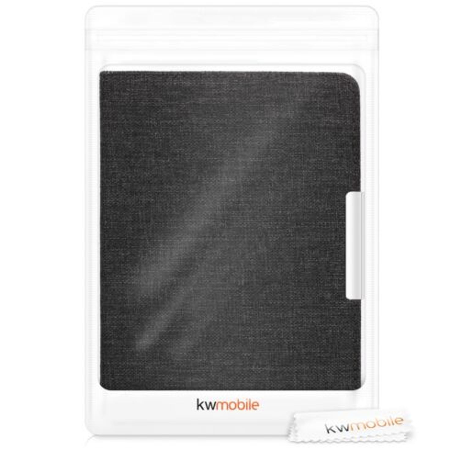 Husa pentru Kobo Clara HD, Textil, Gri, 46225.19 fotografia produsului View 7 L