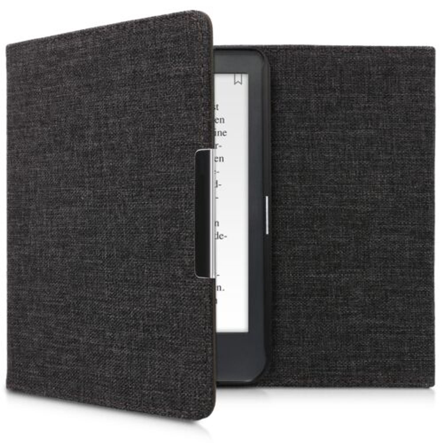 Husa pentru Kobo Clara HD, Textil, Gri, 46225.19 fotografia produsului