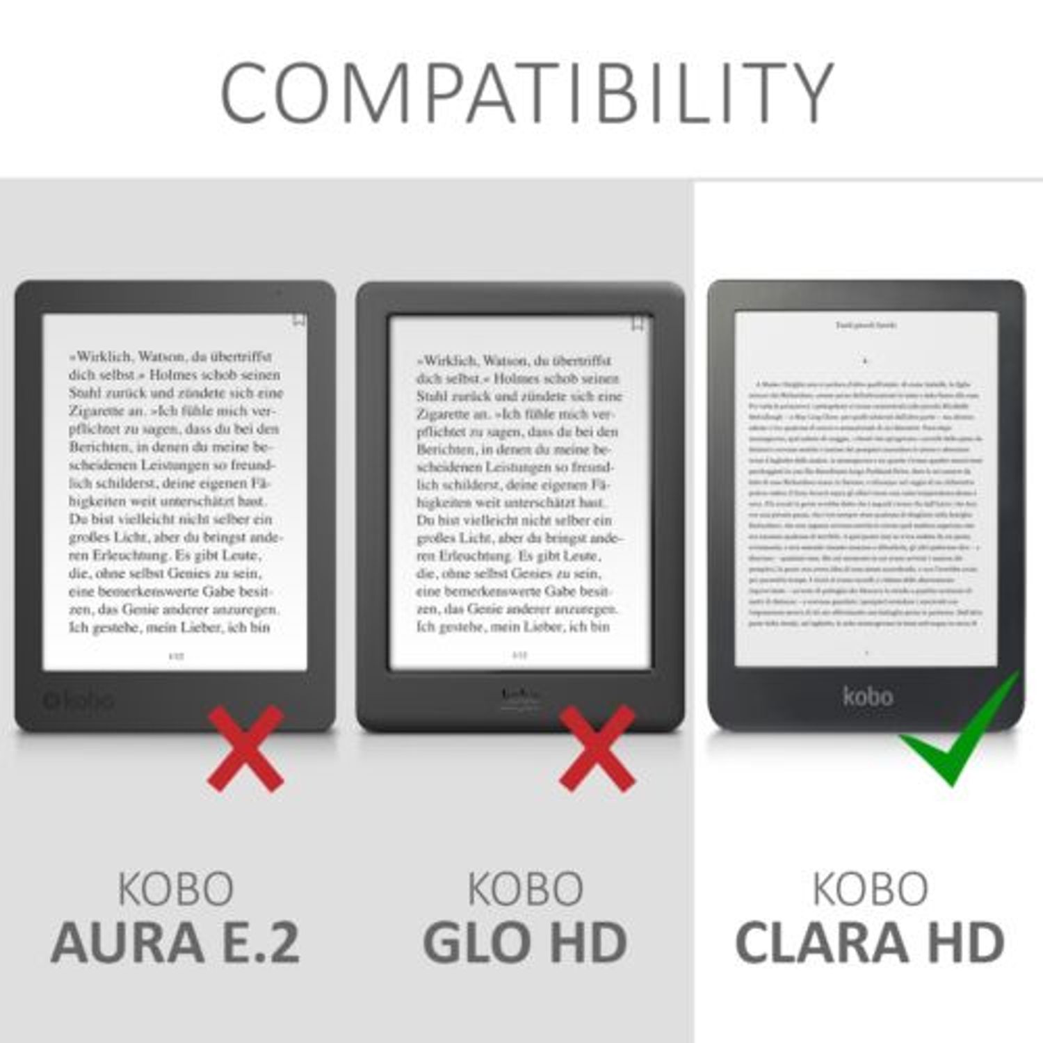 Husa pentru Kobo Clara HD, Piele ecologica, Negru, 46214.01 fotografia produsului View 6 L