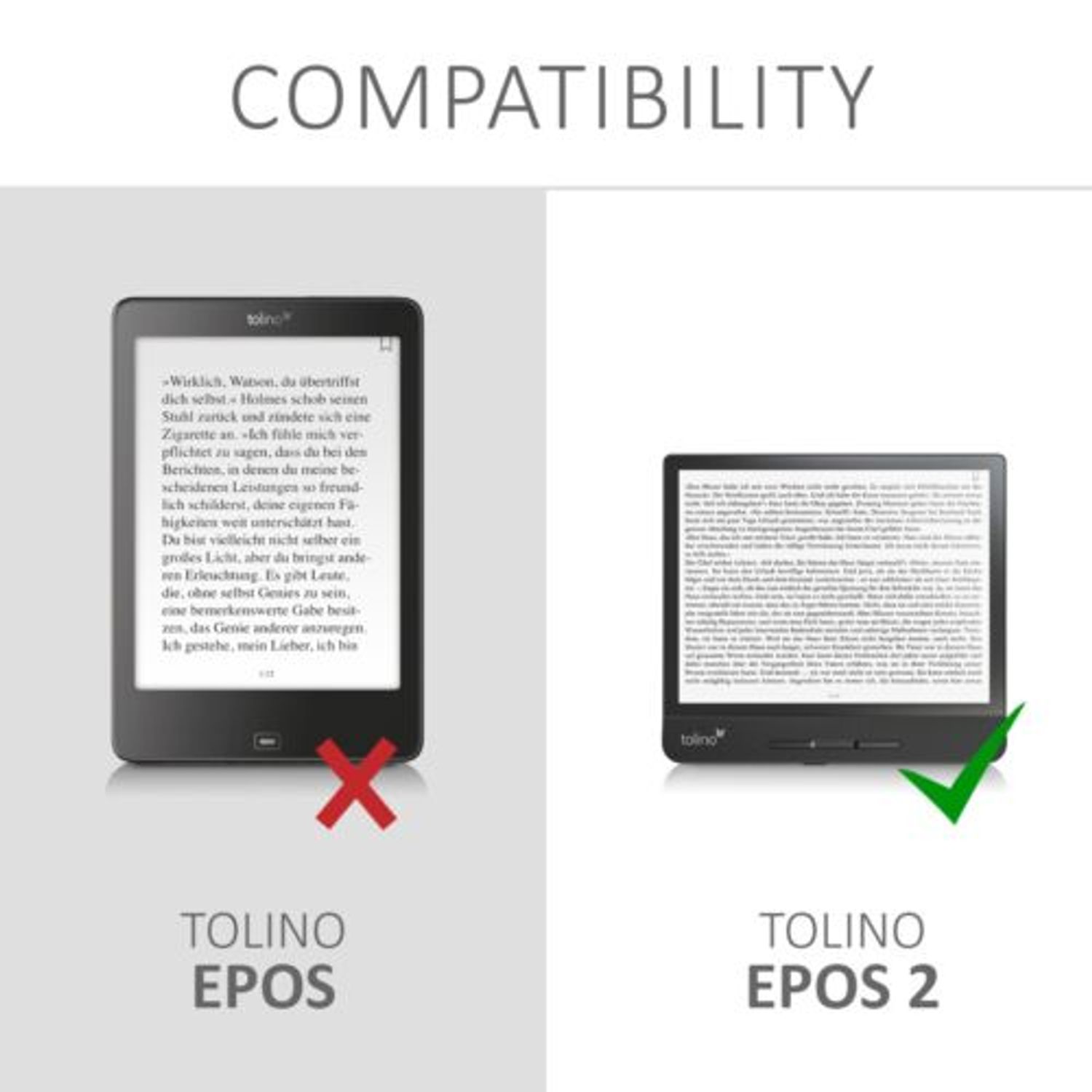 Husa pentru Tolino Epos 2, Piele ecologica, Multicolor, 50922.02 fotografia produsului View 6 L