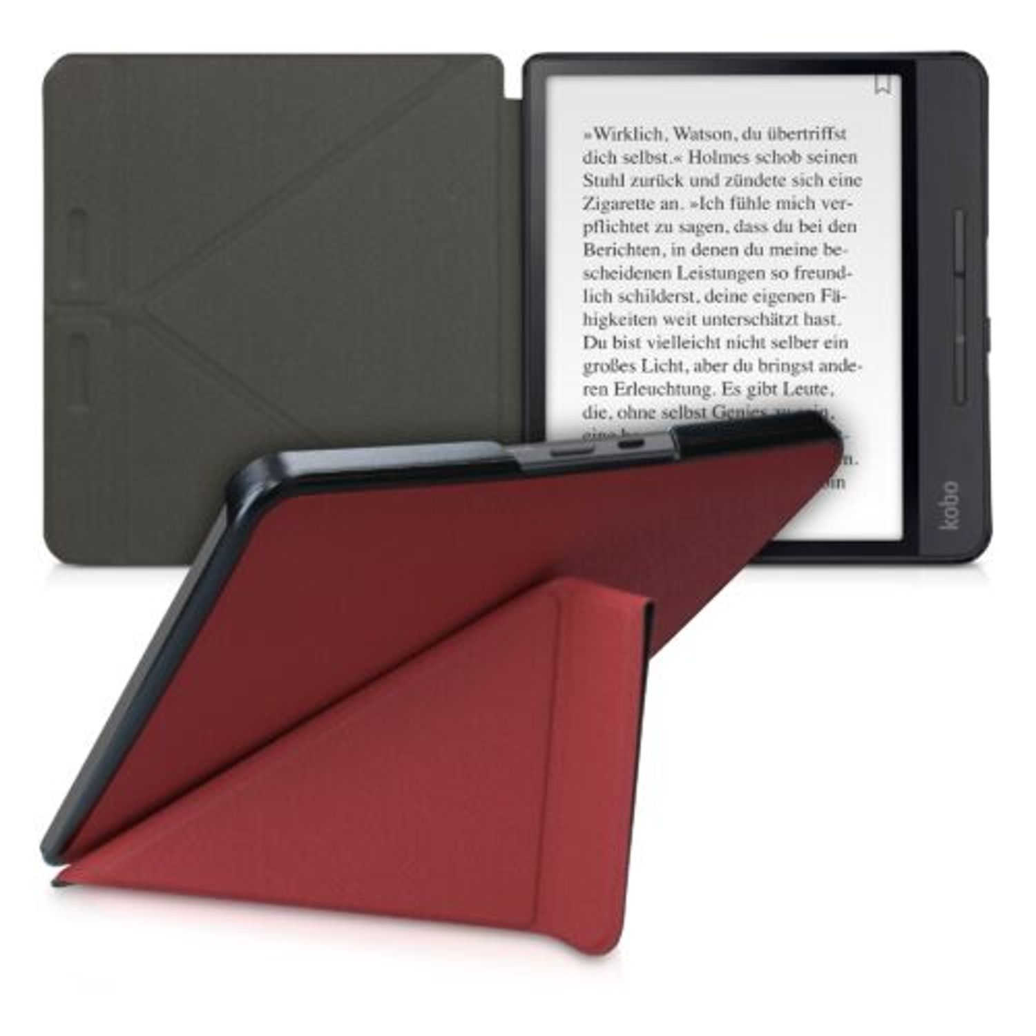Husa pentru Kobo Forma, Piele ecologica, Rosu, 52967.09 fotografia produsului View 2 L