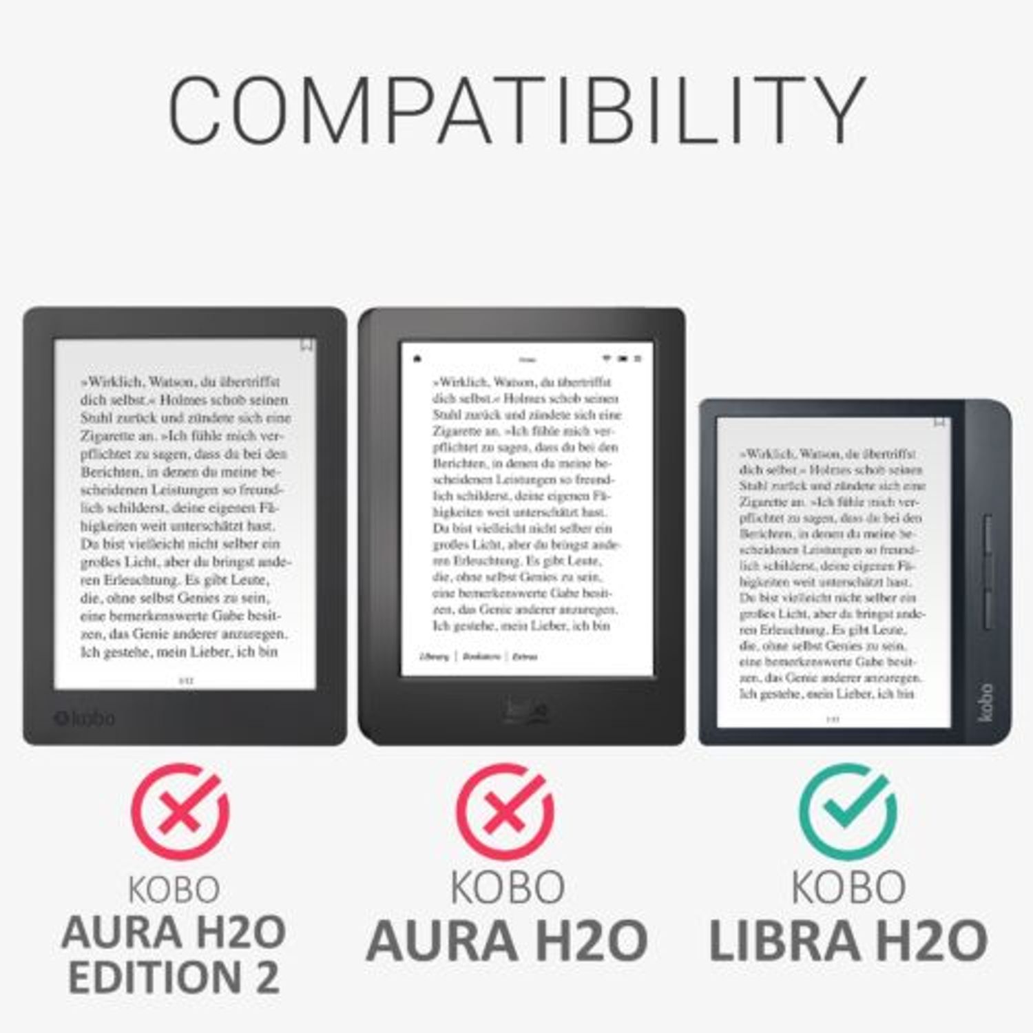 Husa pentru Kobo Libra H2O, Piele ecologica, Maro, 50302.02 fotografia produsului View 5 L