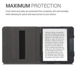 Husa pentru Kobo Libra H2O, Textil, Gri, 52977.19 fotografia produsului View 5 S