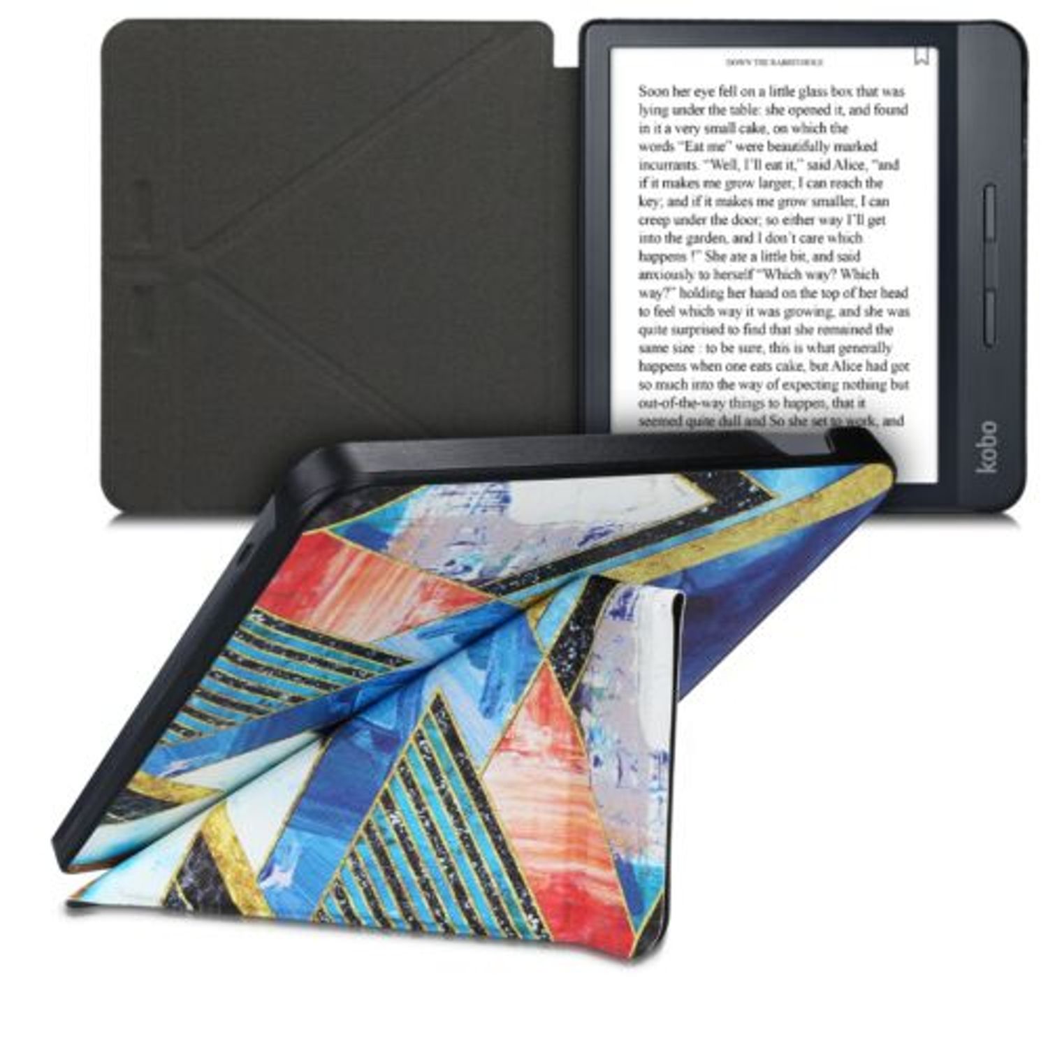 Husa pentru Kobo Libra H2O, Piele ecologica, Multicolor, 50540.03 fotografia produsului View 2 L