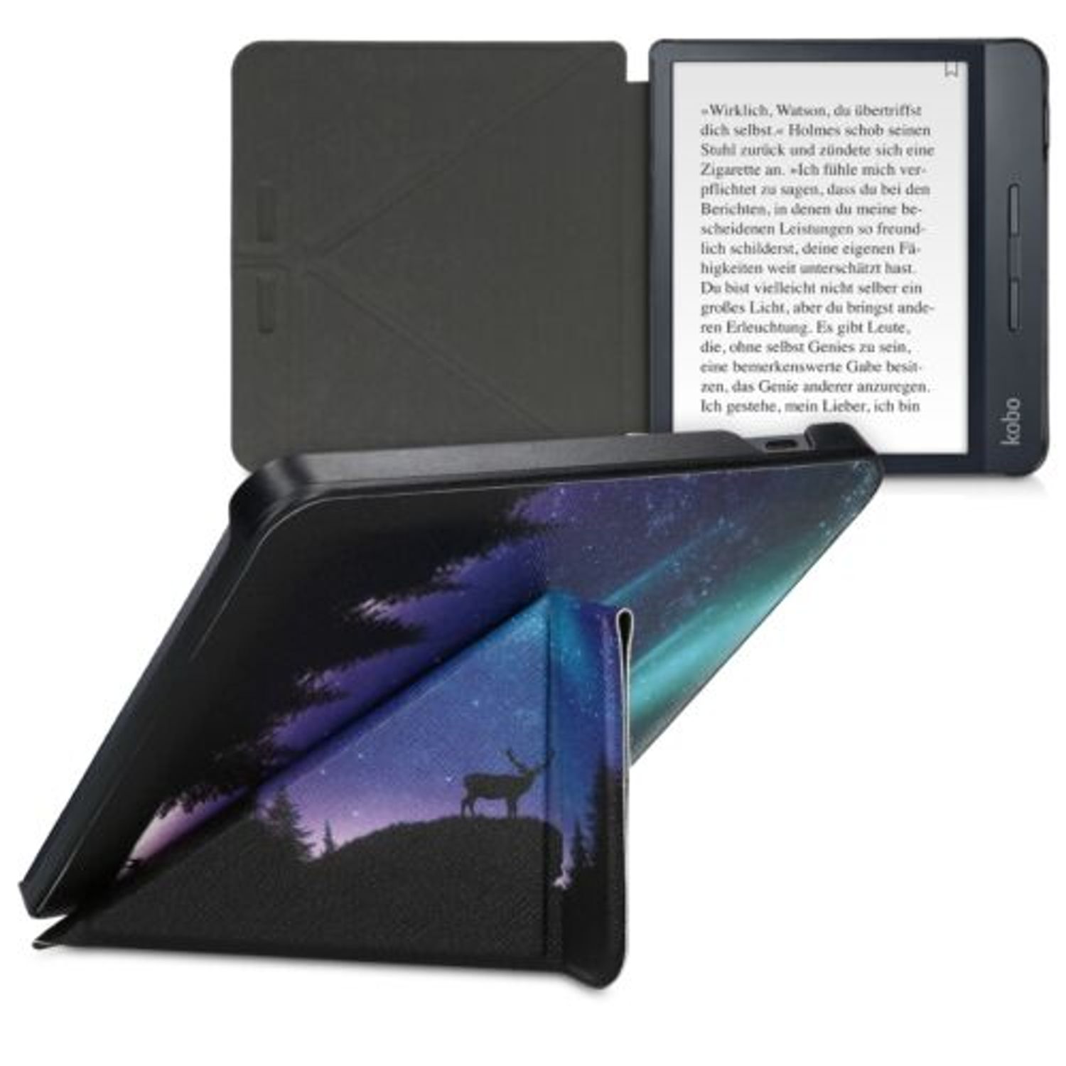 Husa pentru Kobo Libra H2O, Piele ecologica, Multicolor, 50540.11 fotografia produsului View 2 L