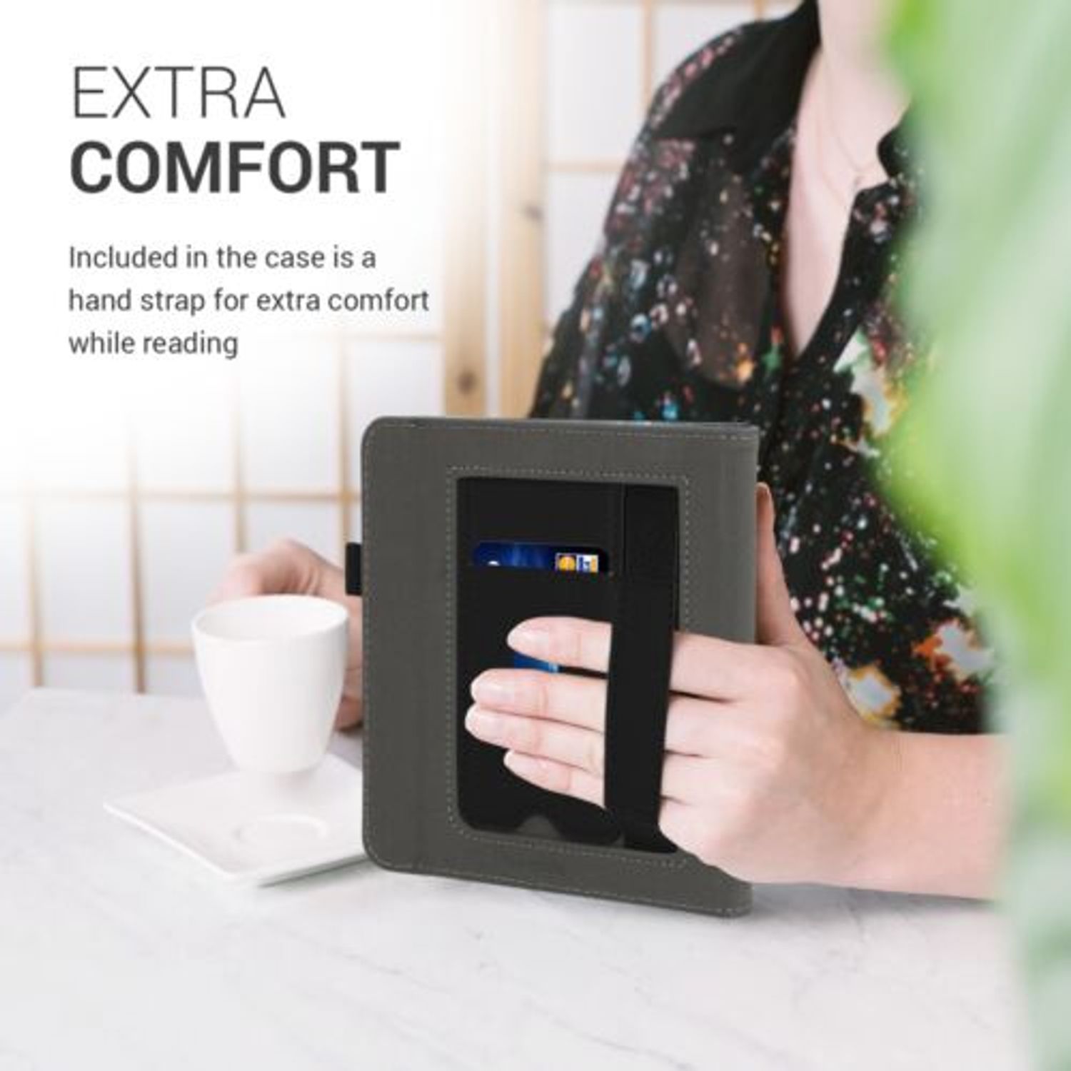 Husa pentru Kobo Libra H2O, Piele ecologica, Alb, 50319.04 fotografia produsului View 3 L