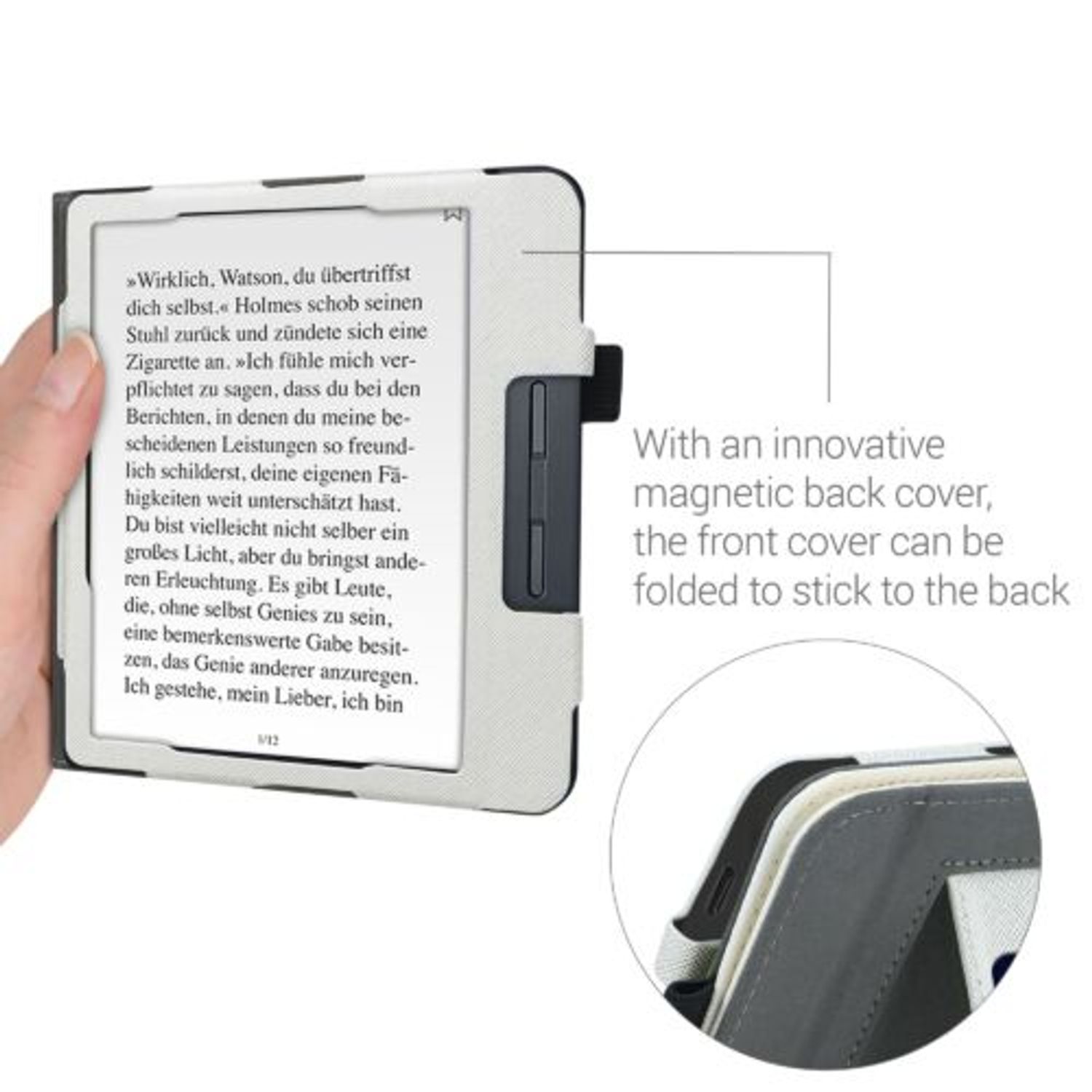 Husa pentru Kobo Libra H2O, Piele ecologica, Multicolor, 50319.13 fotografia produsului View 7 L