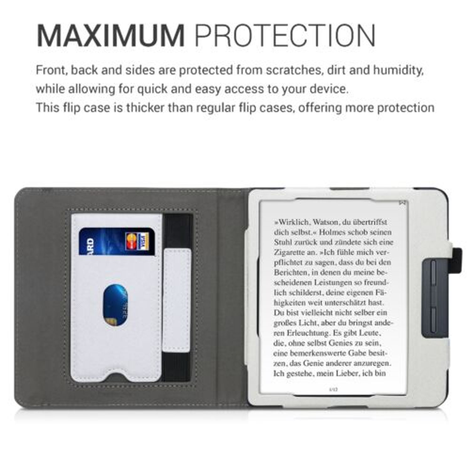 Husa pentru Kobo Libra H2O, Piele ecologica, Multicolor, 50319.13 fotografia produsului View 4 L