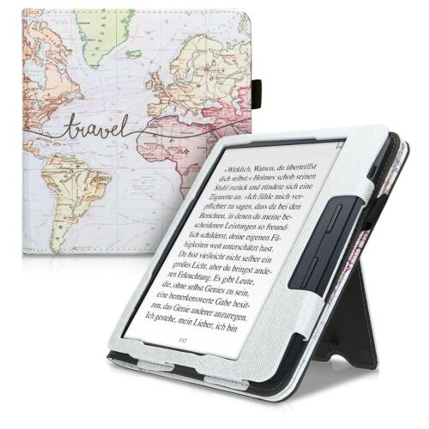 Husa pentru Kobo Libra H2O, Piele ecologica, Multicolor, 50319.07 fotografia produsului