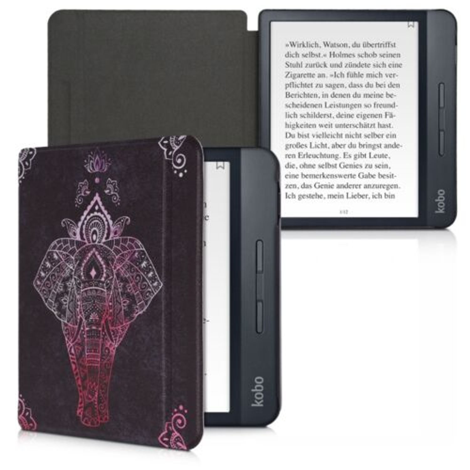 Husa pentru Kobo Libra H2O, Piele ecologica, Multicolor, 50300.06 fotografia produsului View 2 L
