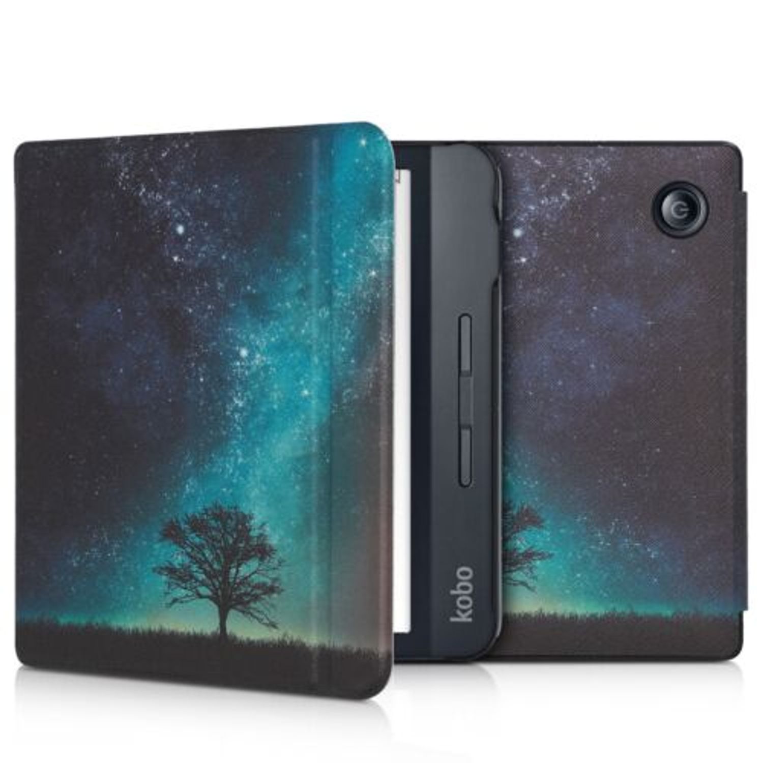 Husa pentru Kobo Libra H2O, Piele ecologica, Multicolor, 50300.01 fotografia produsului
