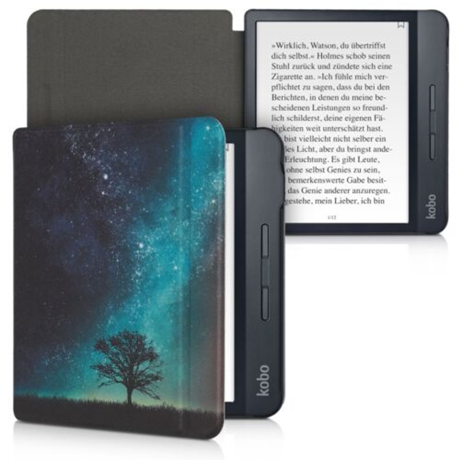 Husa pentru Kobo Libra H2O, Piele ecologica, Multicolor, 50300.01 fotografia produsului View 2 L