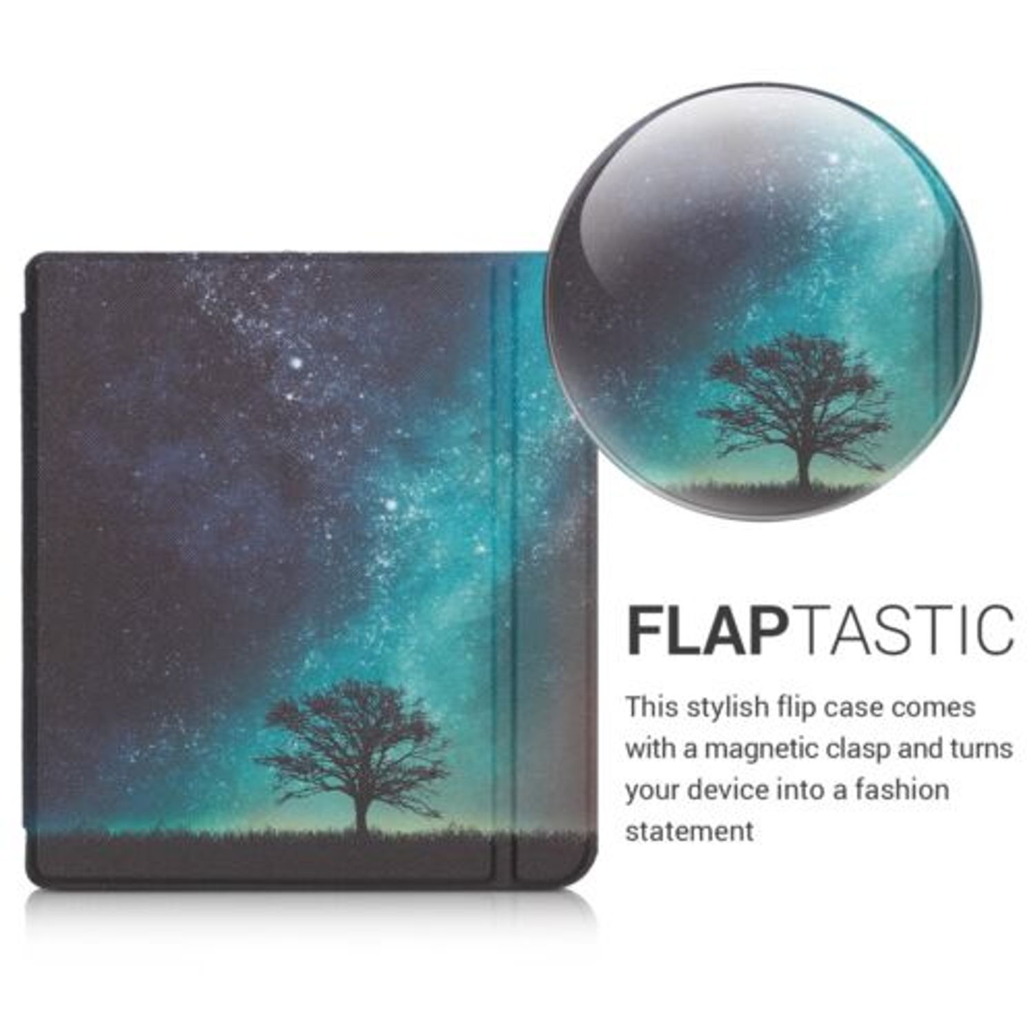 Husa pentru Kobo Libra H2O, Piele ecologica, Multicolor, 50300.01 fotografia produsului View 3 L