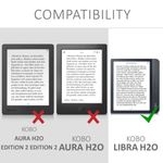 Husa pentru Kobo Libra H2O, Piele ecologica, Multicolor, 50300.01 fotografia produsului View 6 S