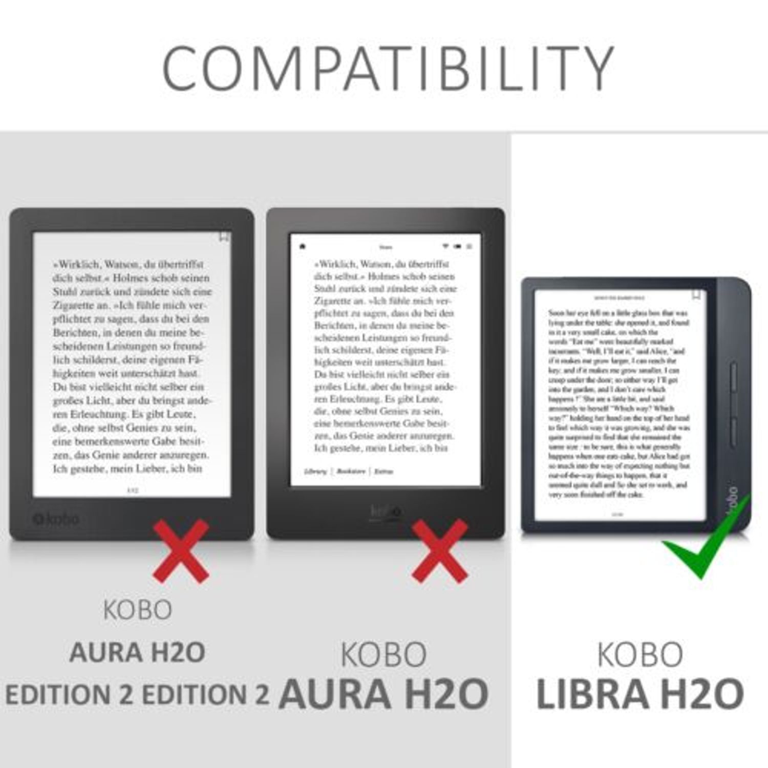 Husa pentru Kobo Libra H2O, Piele ecologica, Multicolor, 50300.01 fotografia produsului View 6 L