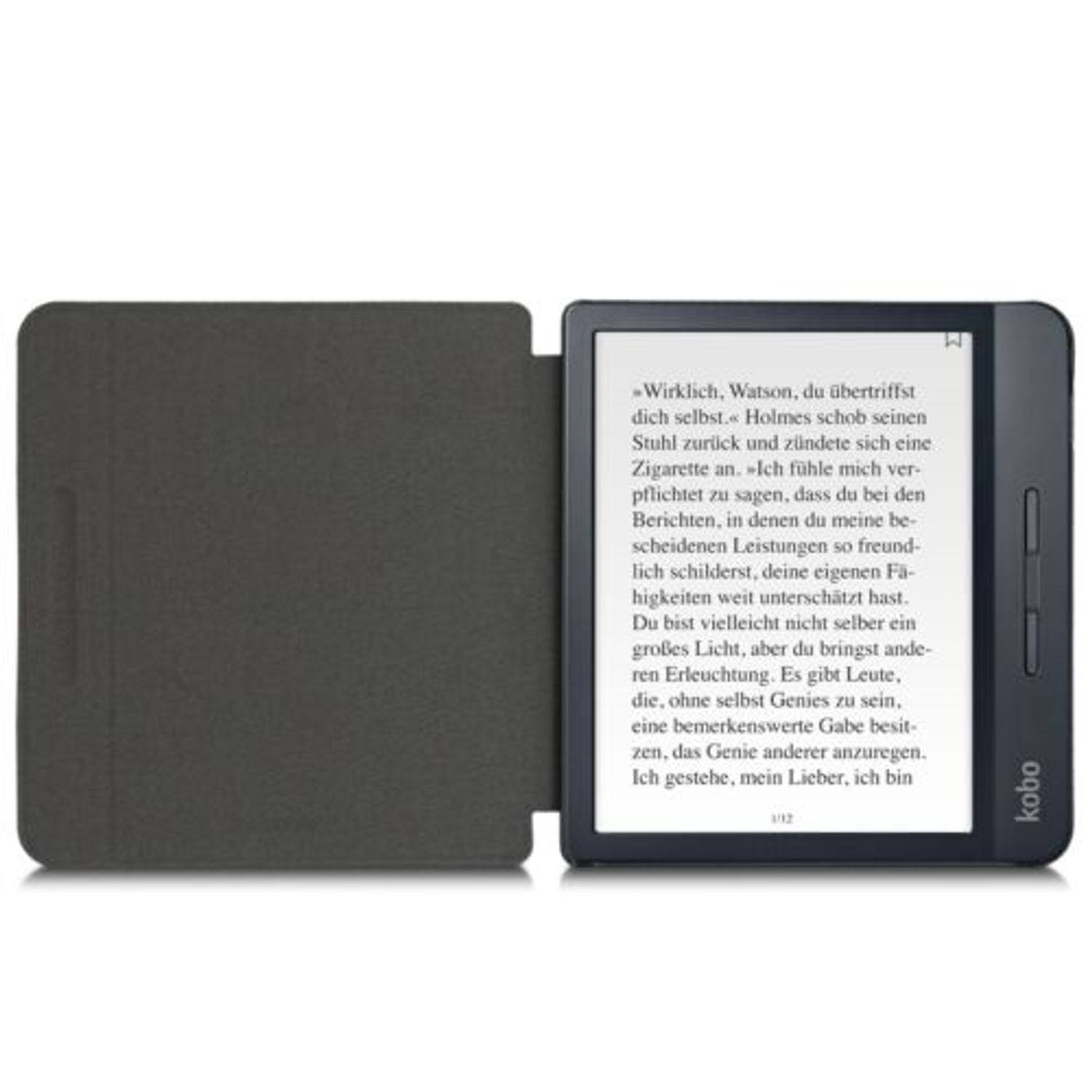 Husa pentru Kobo Libra H2O, Piele ecologica, Negru, 50541.01 fotografia produsului View 8 L