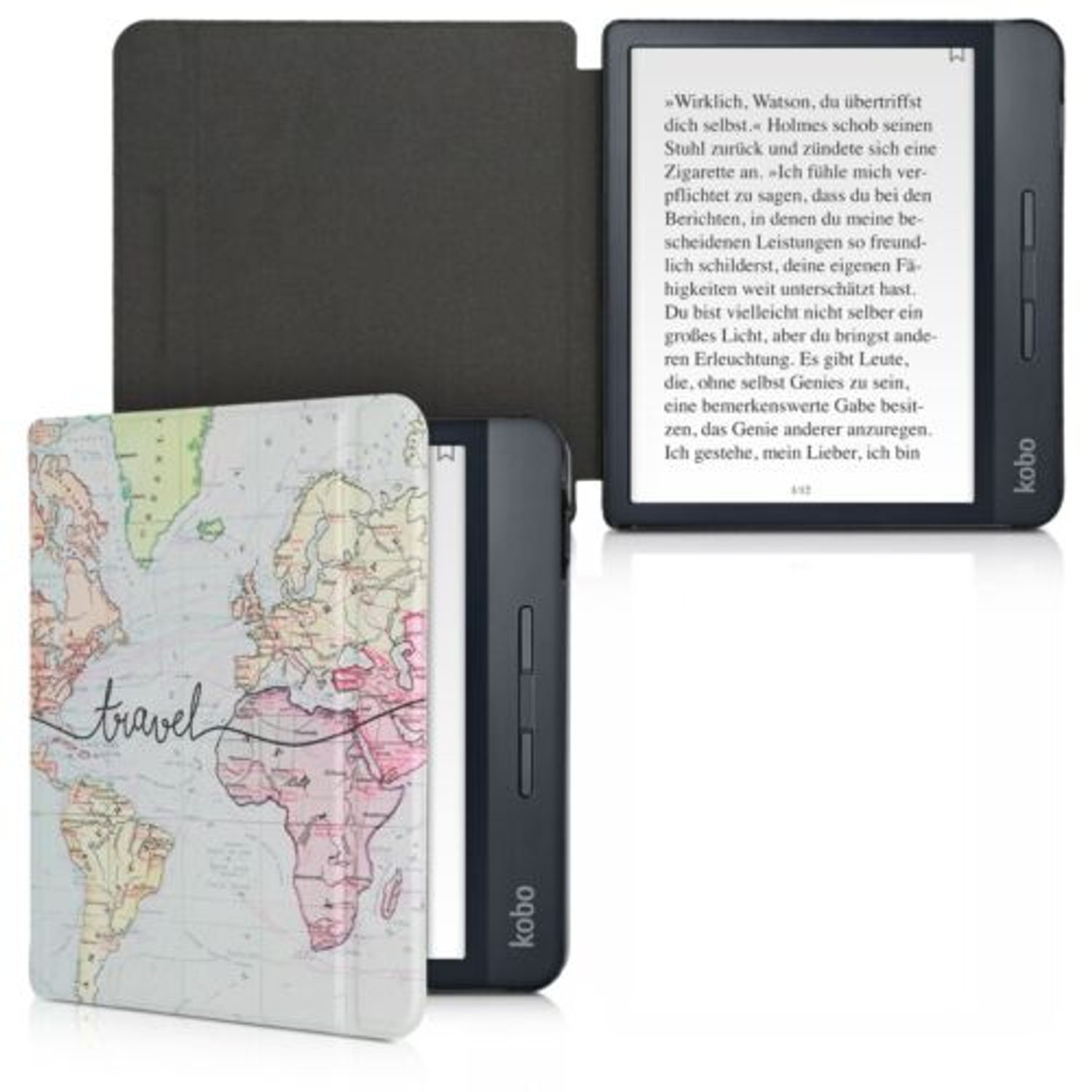 Husa pentru Kobo Libra H2O, Piele ecologica, Multicolor, 50300.05 fotografia produsului View 2 L
